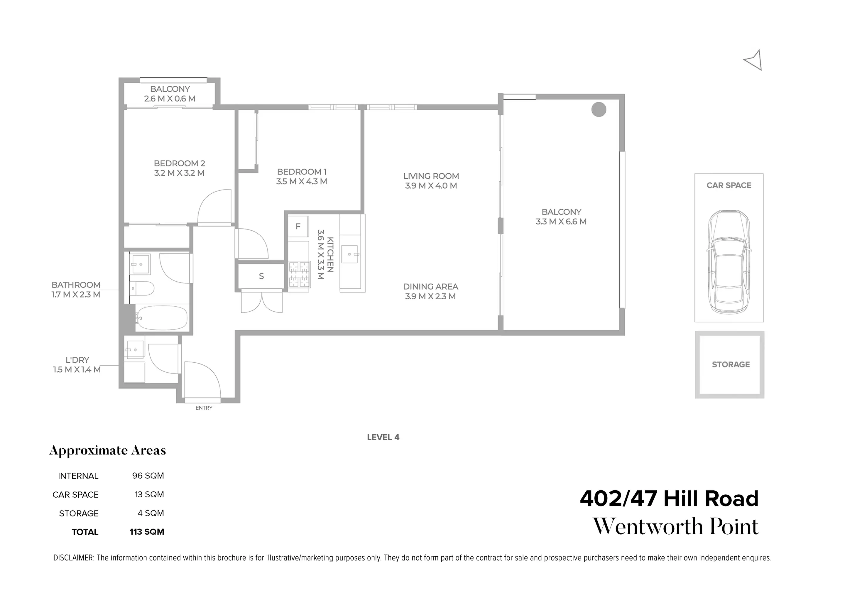 402/47 Hill Road, Wentworth Point Sold by Chidiac Realty - floorplan