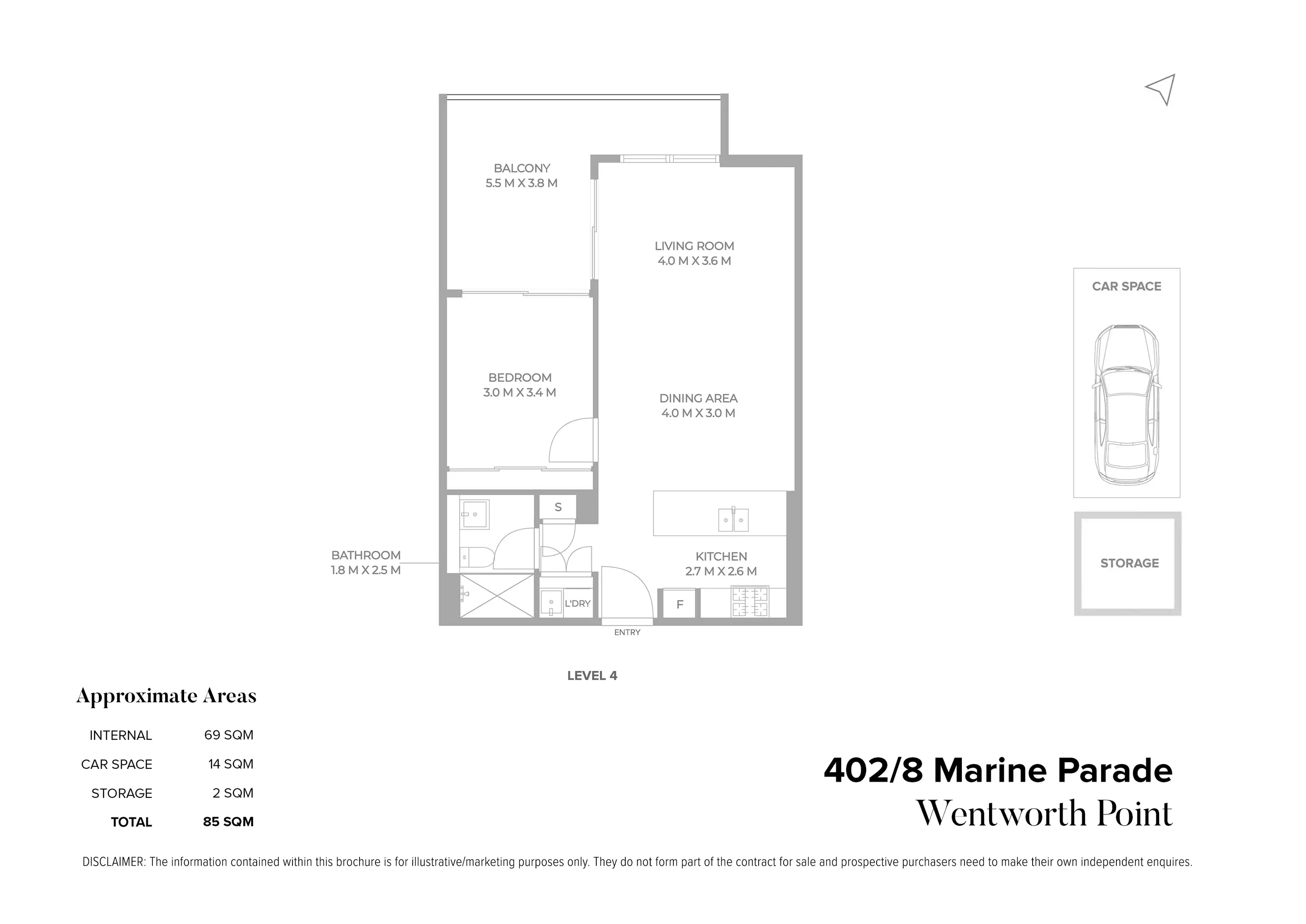 402/8 Marine Parade, Wentworth Point For Sale by Chidiac Realty - floorplan