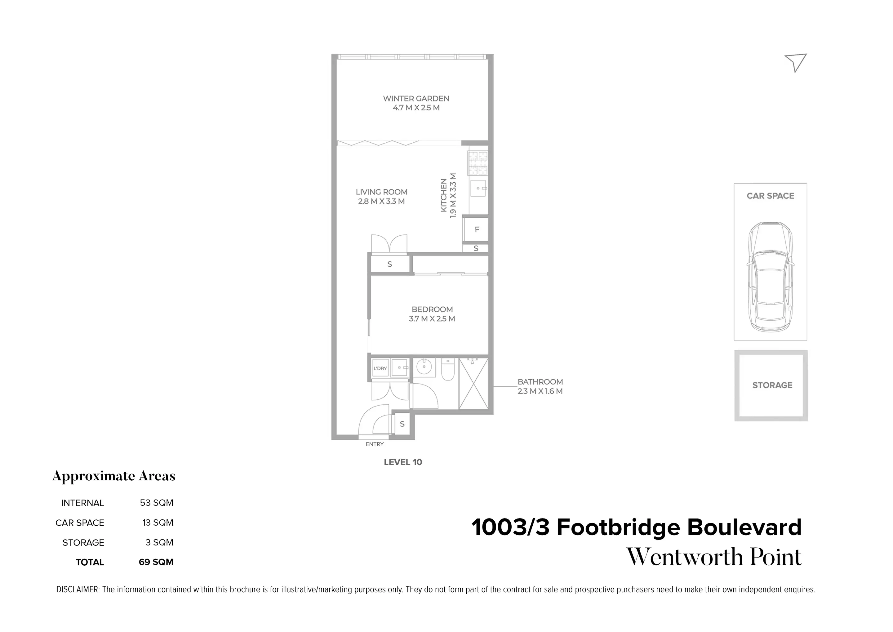 1003/3 Footbridge Boulevard, Wentworth Point For Sale by Chidiac Realty - floorplan