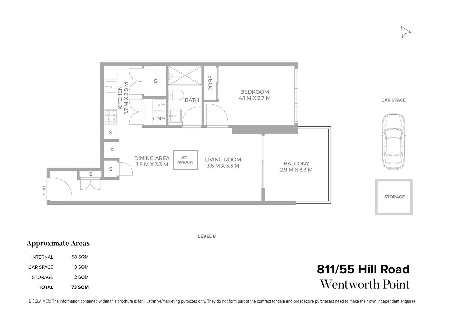 811/55 Hill Road, Wentworth Point Sold by Chidiac Realty - floorplan