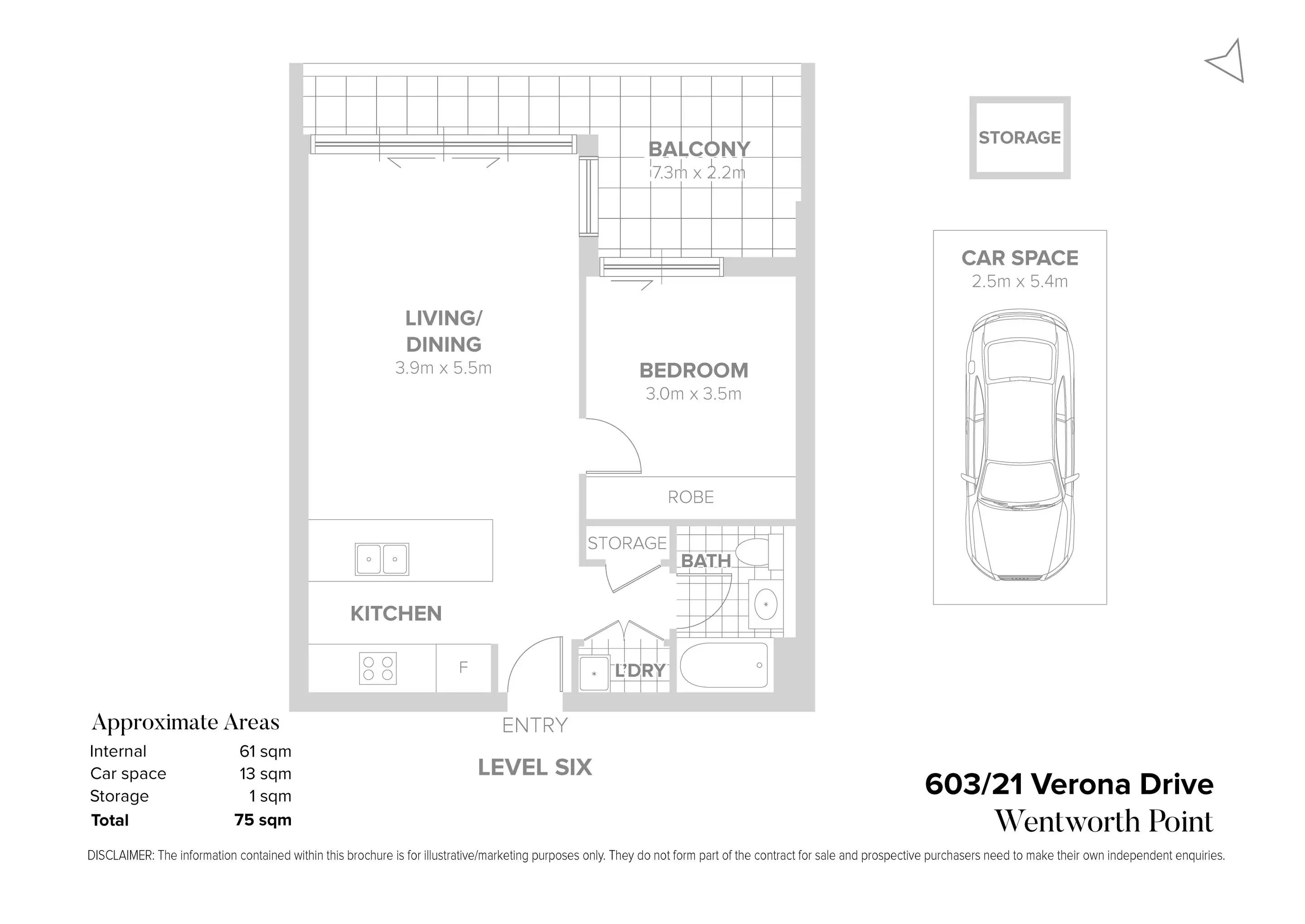 603/21 Verona Drive, Wentworth Point Sold by Chidiac Realty - floorplan