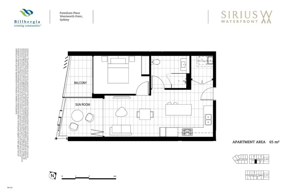 415/3 Foreshore Place, Wentworth Point Leased by Chidiac Realty - floorplan