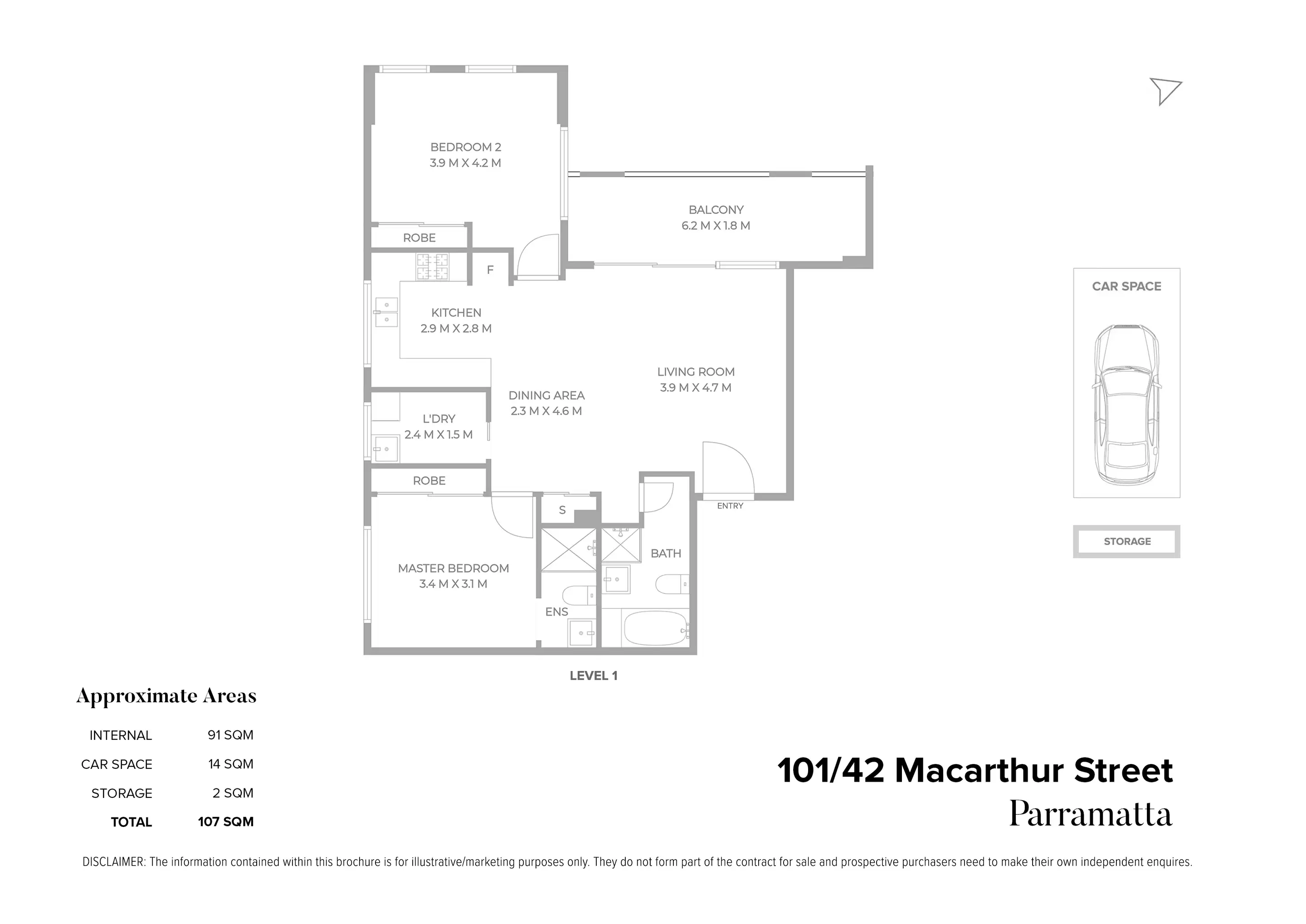 101/42 Macarthur Street, Parramatta Sold by Chidiac Realty - floorplan