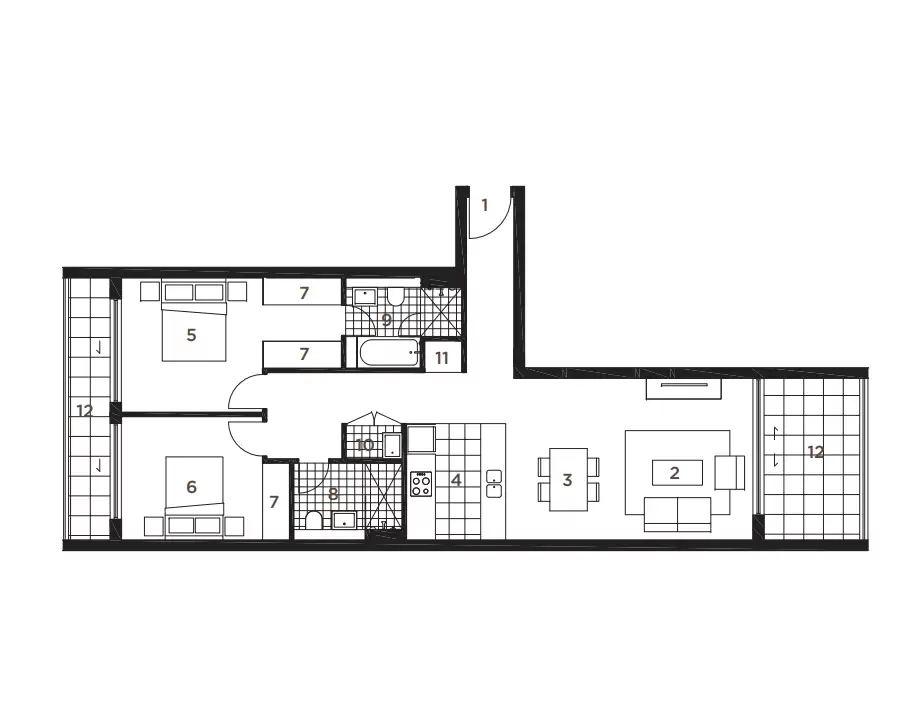 21 Marine Parade, Wentworth Point Leased by Chidiac Realty - floorplan