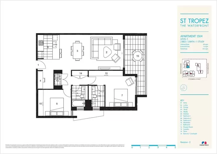 504/8 Marine Parade, Wentworth Point Leased by Chidiac Realty - floorplan