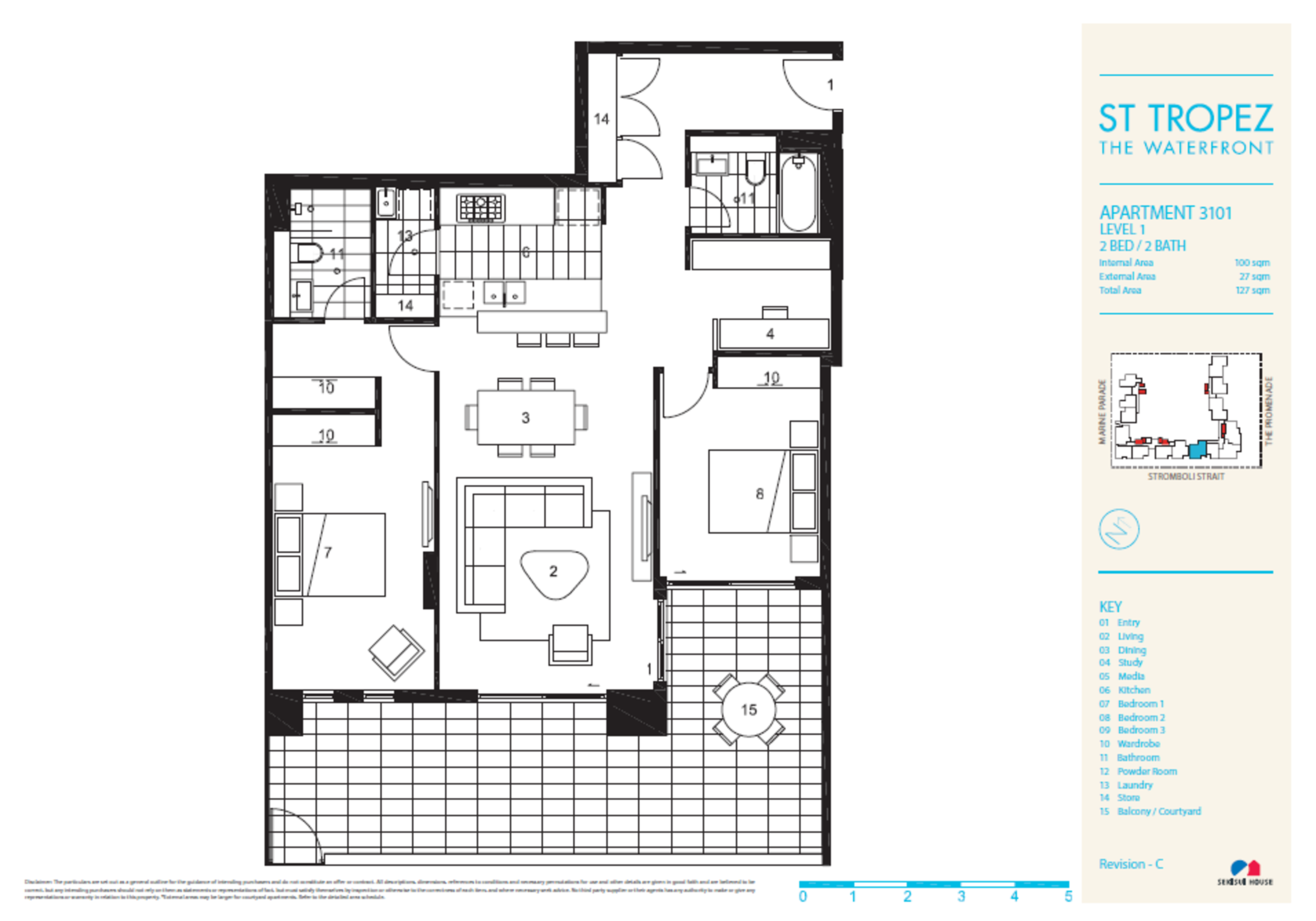 101/23 The Promenade, Wentworth Point Leased by Chidiac Realty - floorplan