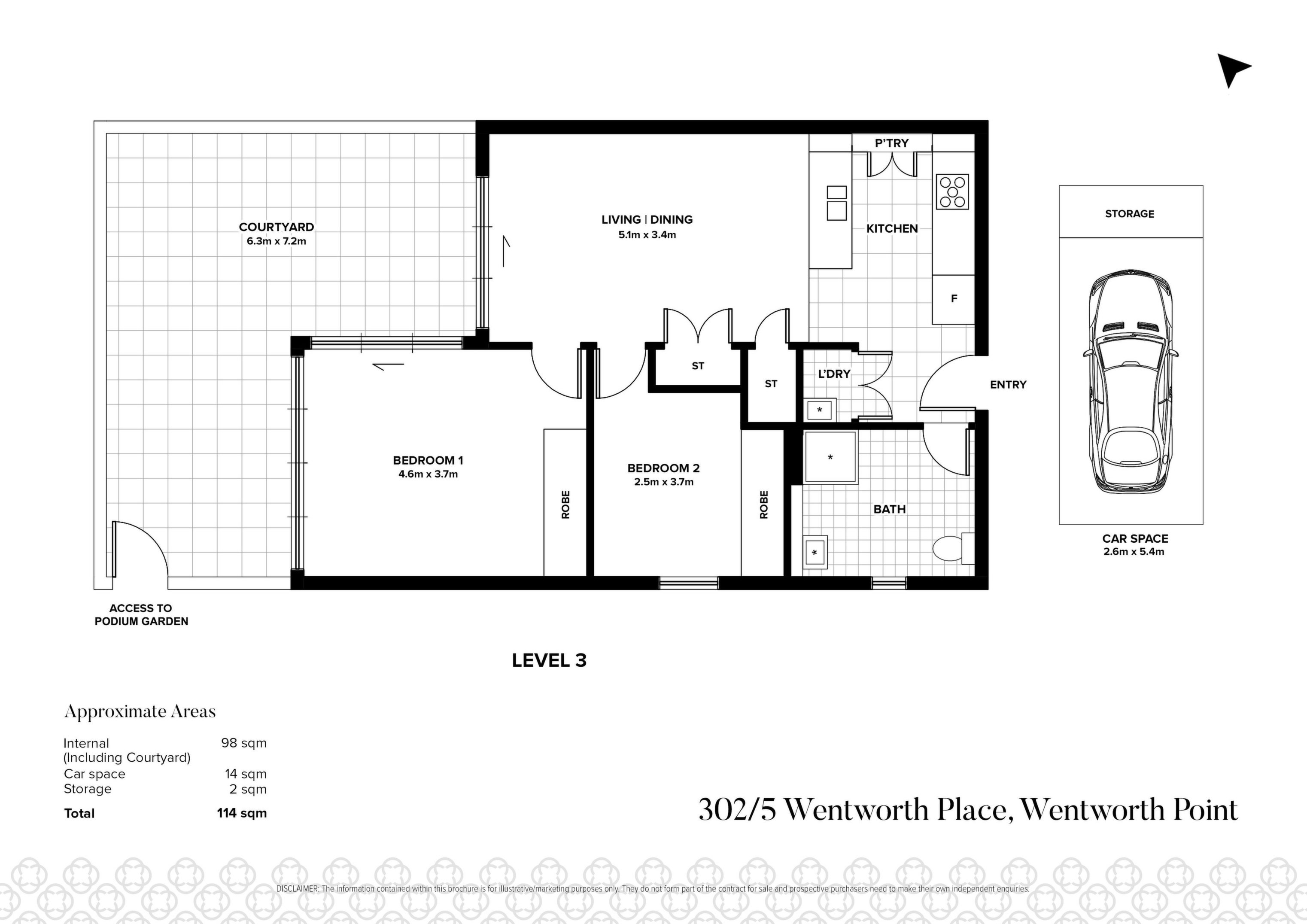 302/5 Wentworth Place, Wentworth Point Sold by Chidiac Realty - floorplan