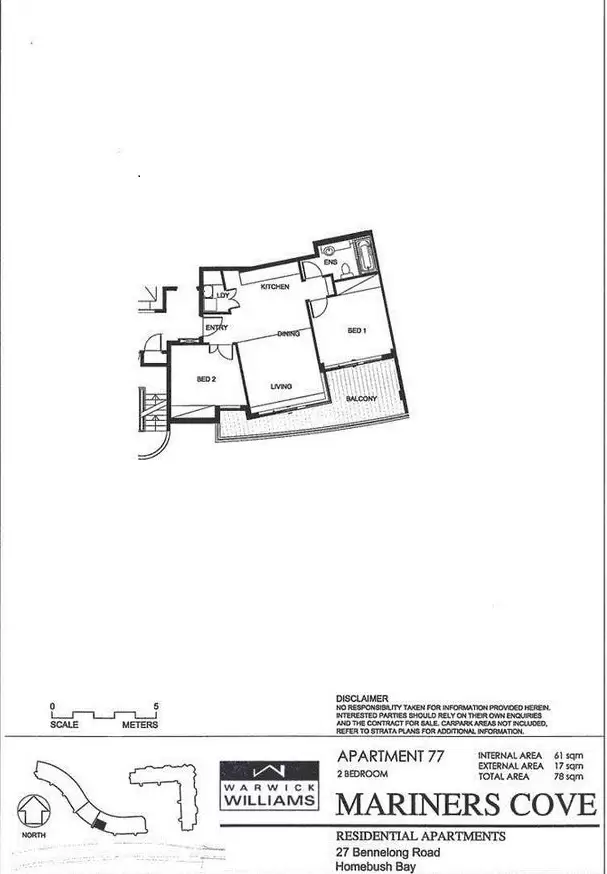 77/27 Bennelong Parkway, Wentworth Point Leased by Chidiac Realty - floorplan