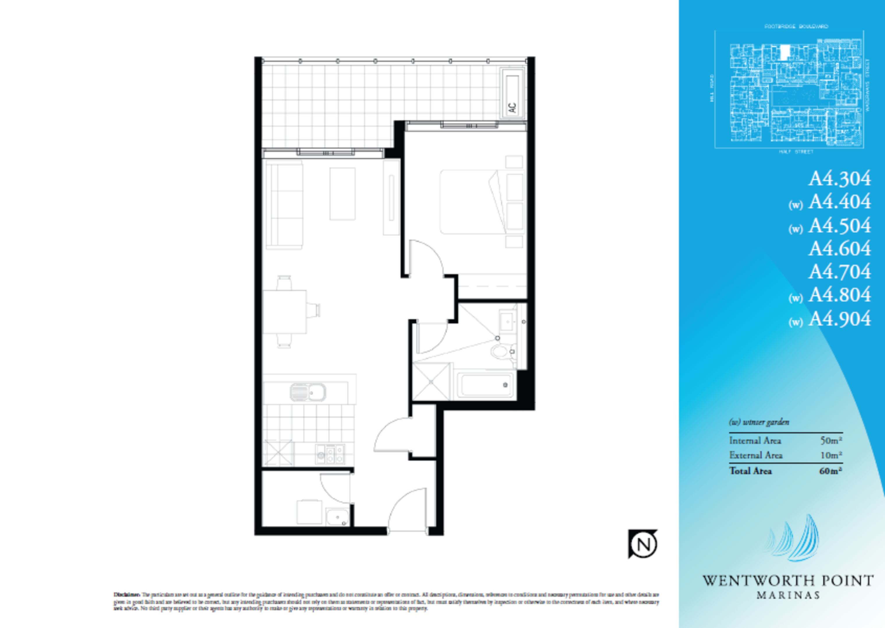 604/4 Footbridge Boulevard, Wentworth Point Leased by Chidiac Realty - floorplan