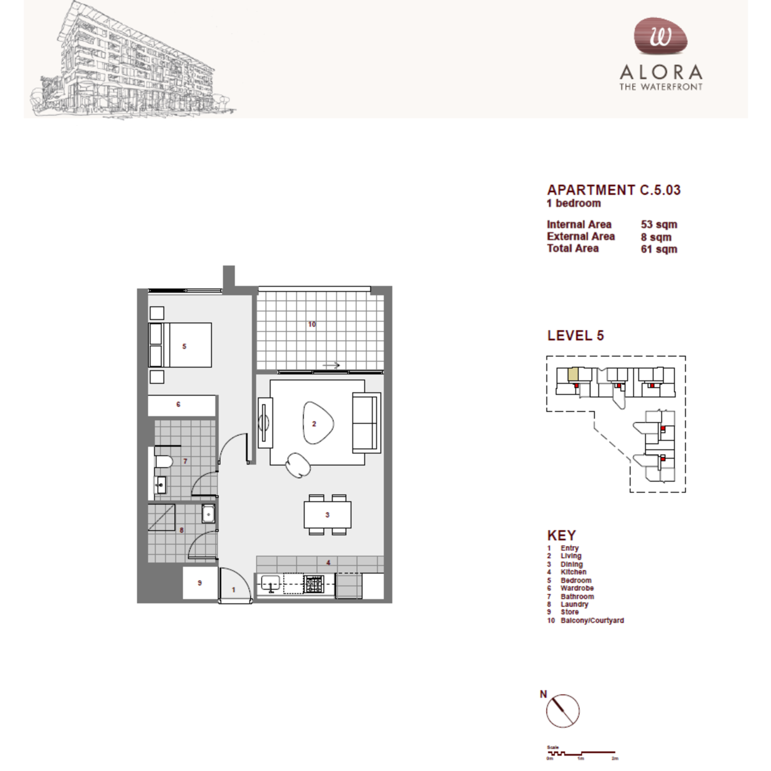 503/8 Nuvolari Place, Wentworth Point Leased by Chidiac Realty - floorplan