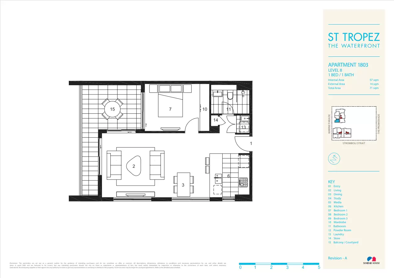 803/8 Marine Parade, Wentworth Point Leased by Chidiac Realty - floorplan