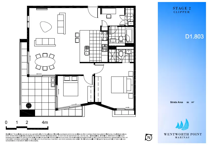 703/51 Hill Road, Wentworth Point Leased by Chidiac Realty - floorplan