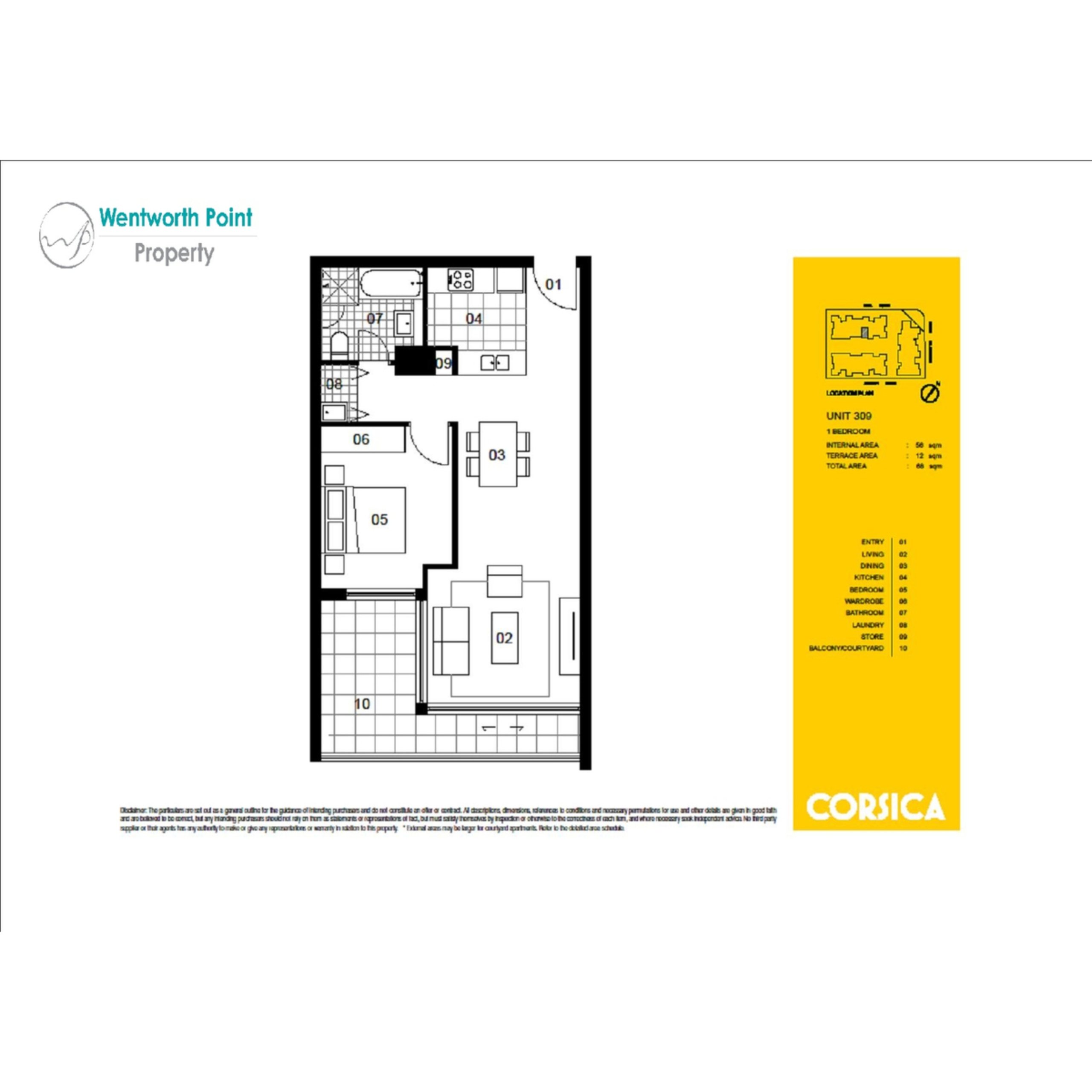 309/27 Hill Road, Wentworth Point Leased by Chidiac Realty - floorplan