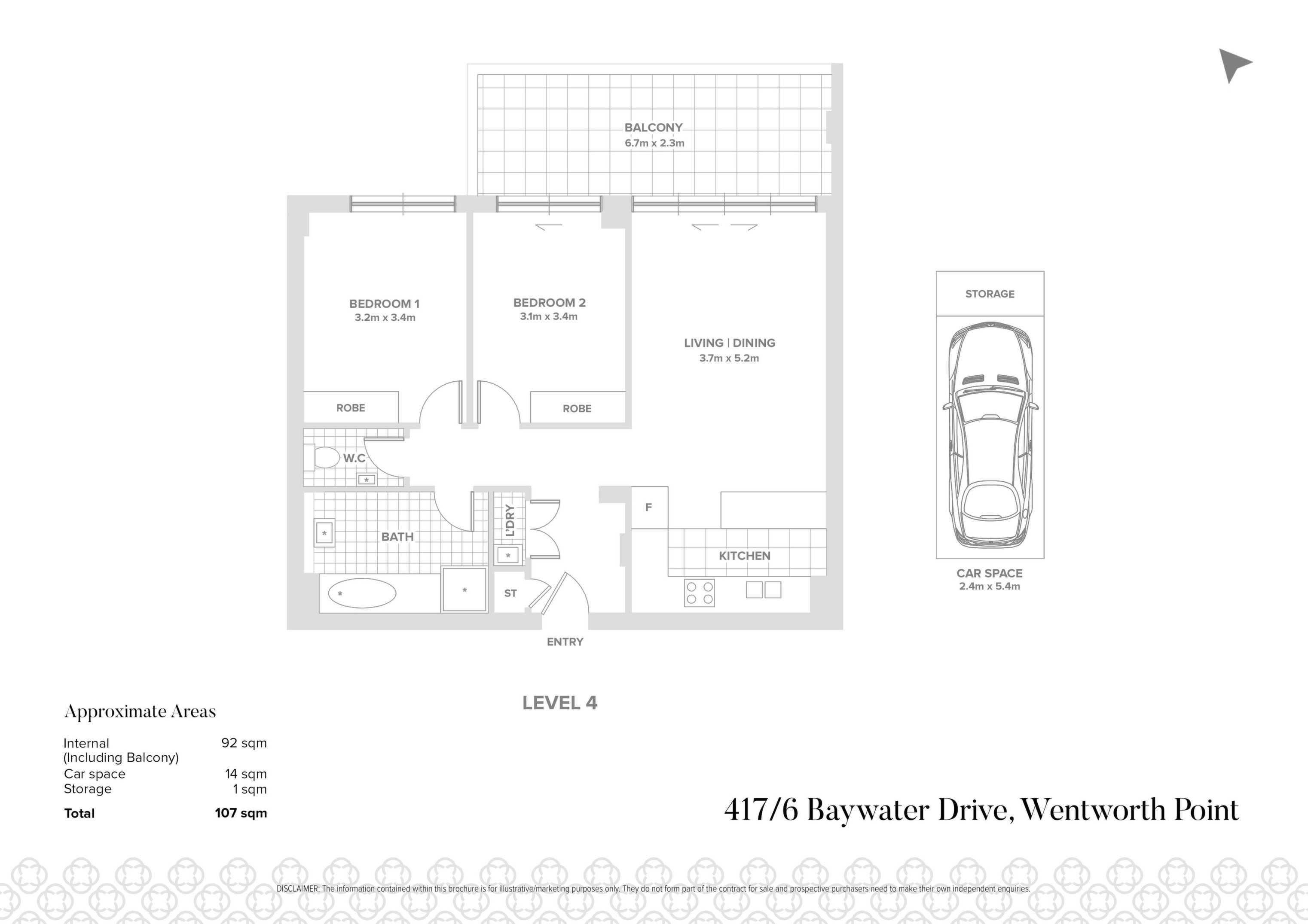 417/6 Baywater Drive, Wentworth Point Sold by Chidiac Realty - floorplan
