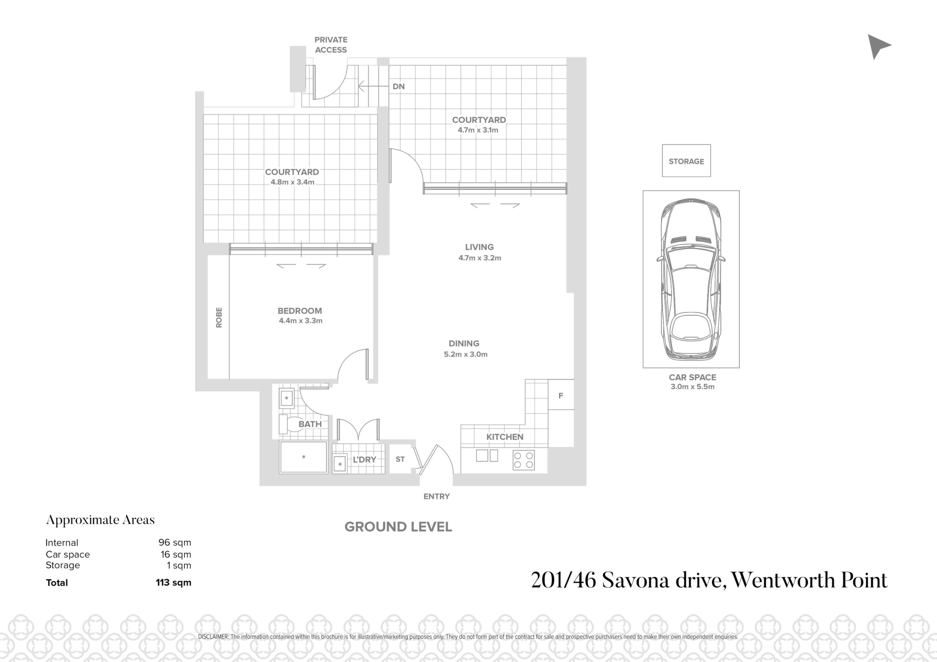 201/46 Savona Drive, Wentworth Point Sold by Chidiac Realty - floorplan