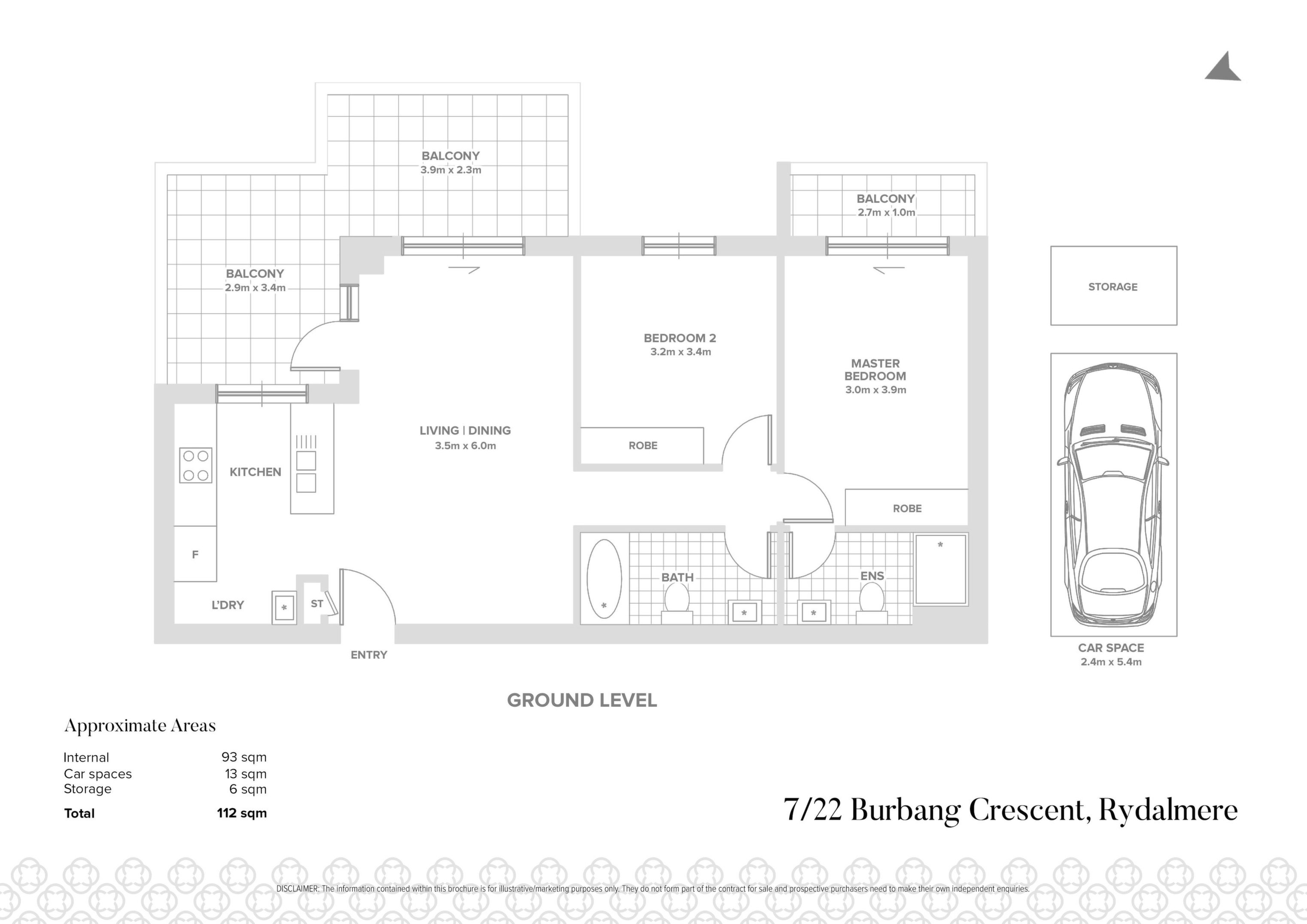 7/22 Burbang Crescent, Rydalmere Sold by Chidiac Realty - floorplan