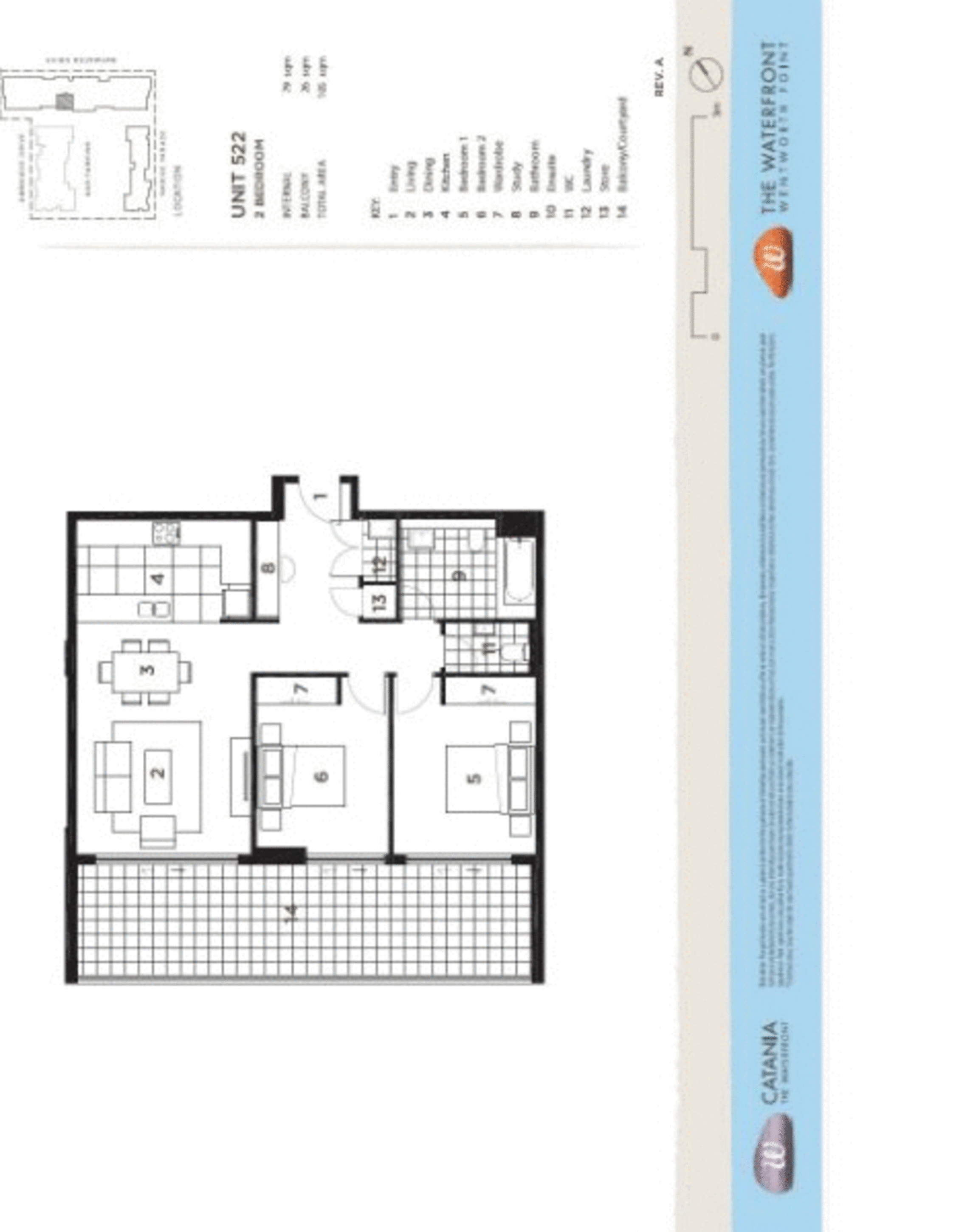 522/22 Baywater Drive, Wentworth Point Leased by Chidiac Realty - floorplan