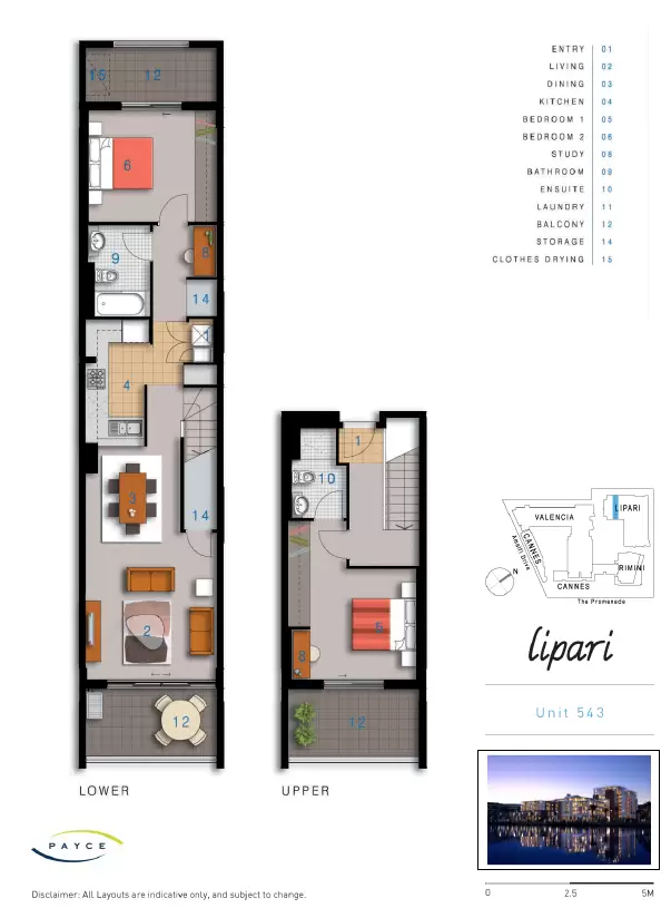 543/2 The Crescent, Wentworth Point Leased by Chidiac Realty - floorplan