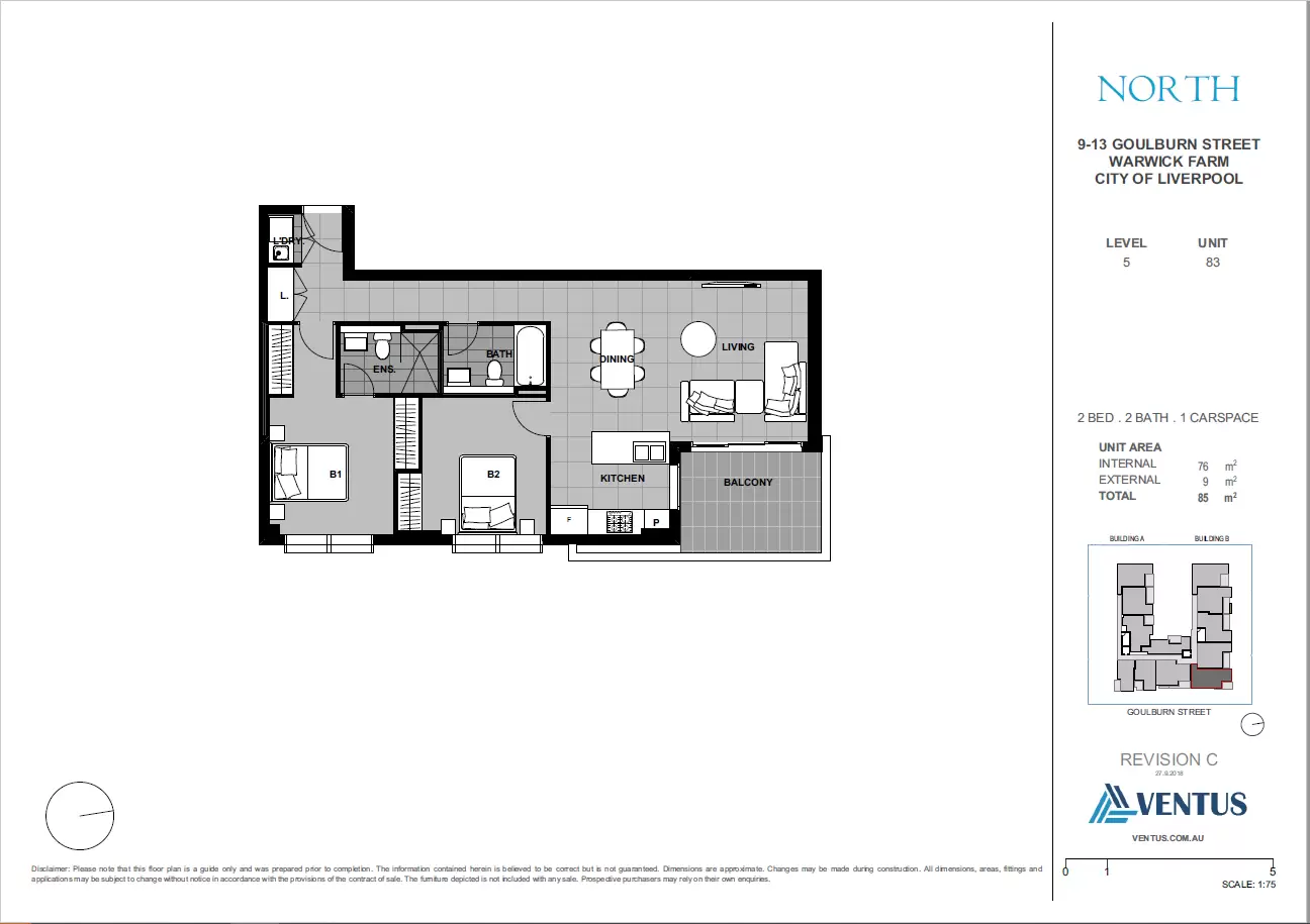 83/9-13 Goulburn Street, Warwick Farm Leased by Chidiac Realty - floorplan