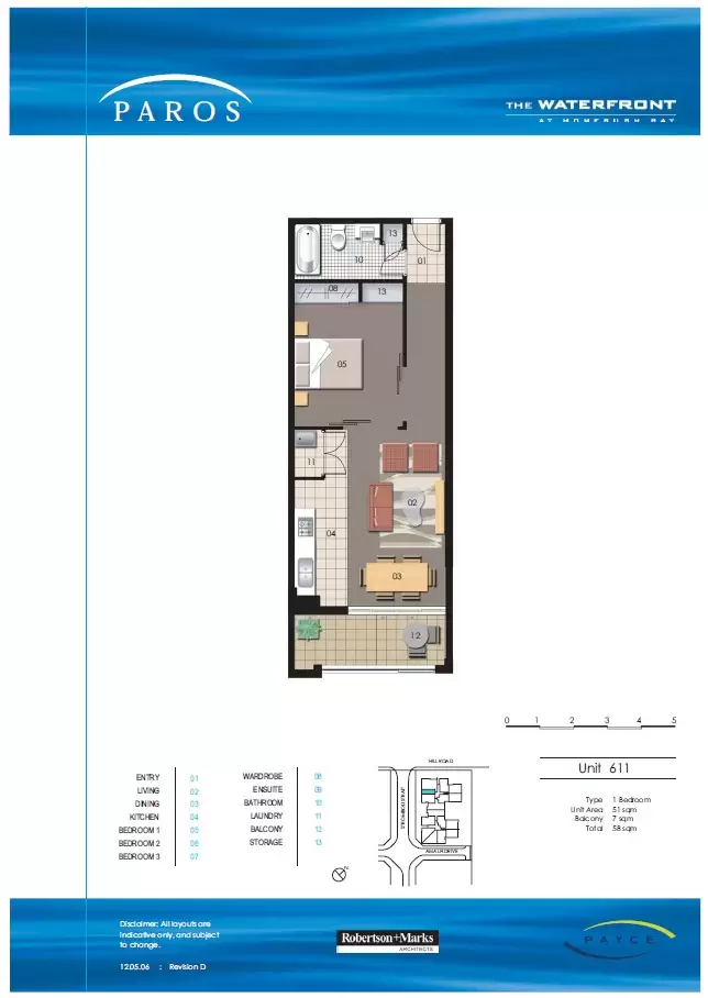 611/21 Hill Road, Wentworth Point Leased by Chidiac Realty - floorplan