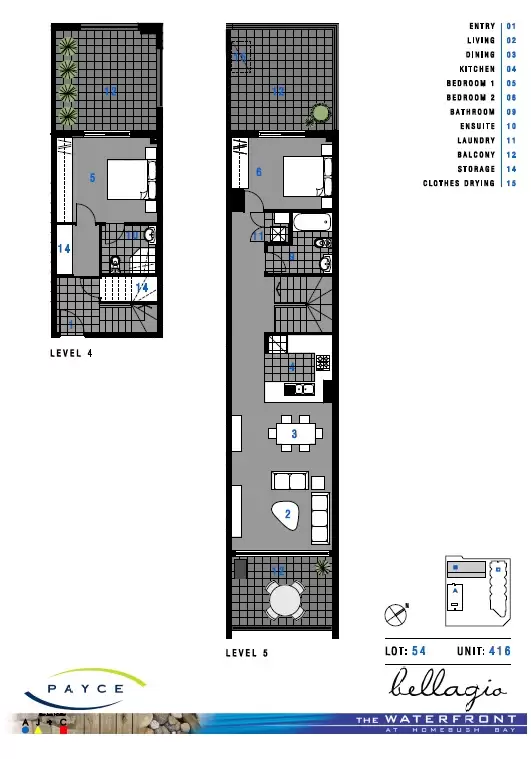 416/16 Marine Parade, Wentworth Point Leased by Chidiac Realty - floorplan