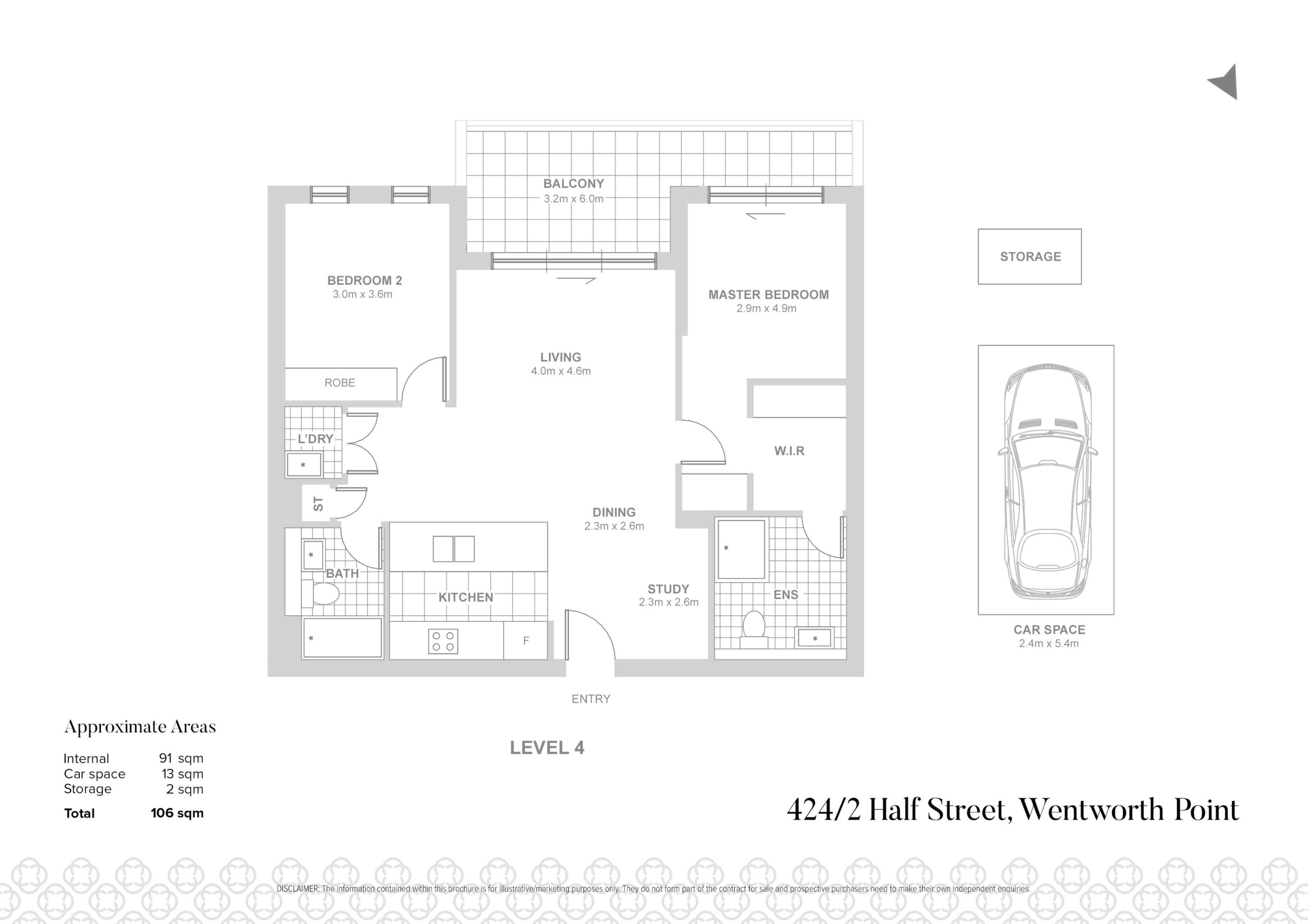 424/2 Half Street, Wentworth Point Sold by Chidiac Realty - floorplan