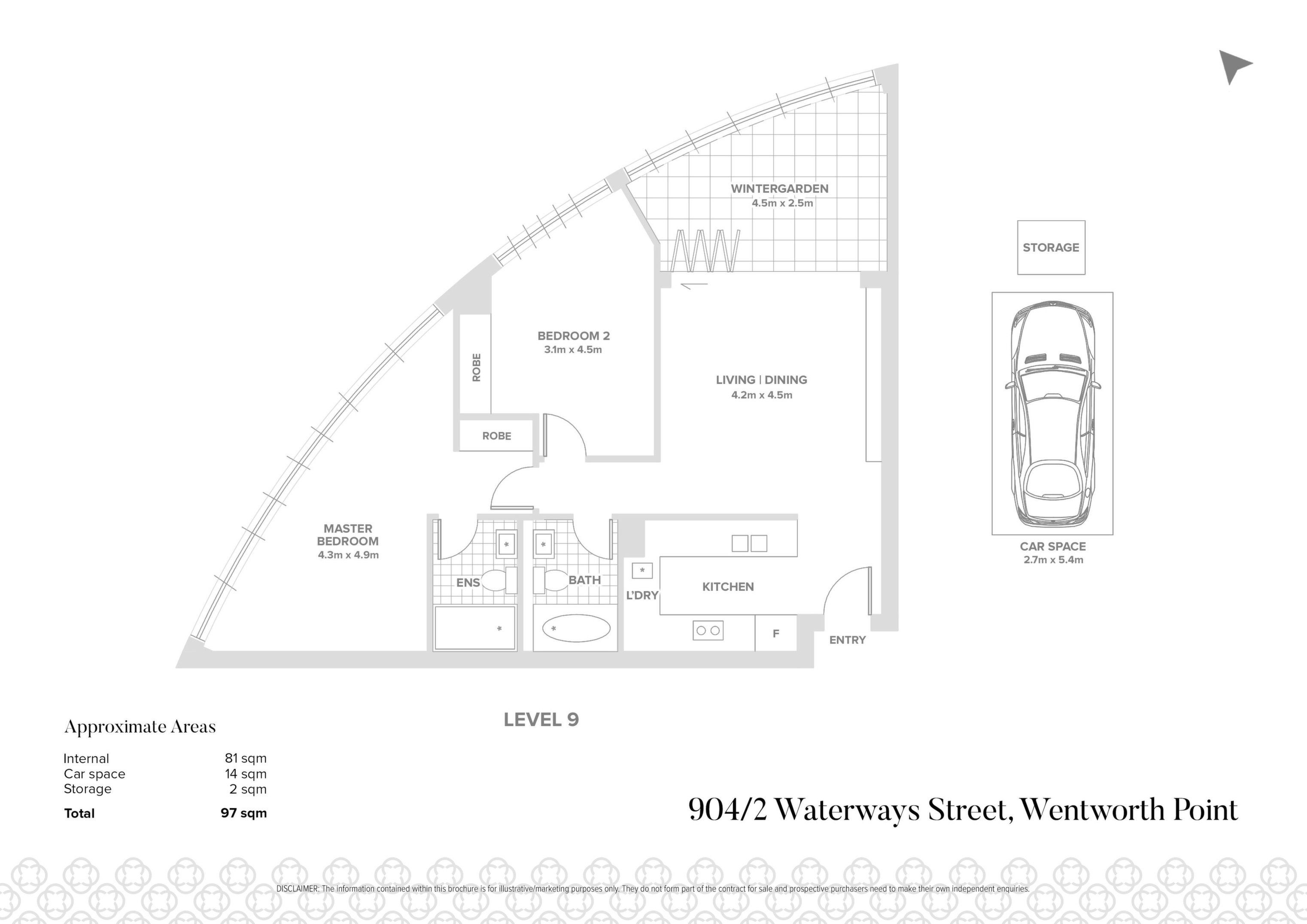 904/2 Waterways Street, Wentworth Point Sold by Chidiac Realty - floorplan