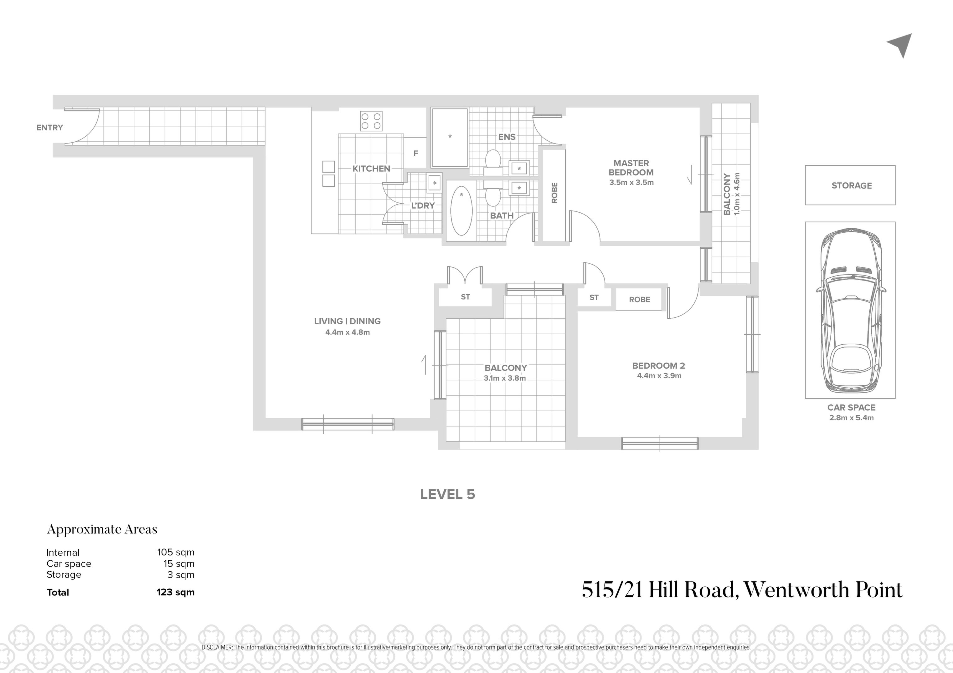 515/21 Hill Road, Wentworth Point Leased by Chidiac Realty - floorplan