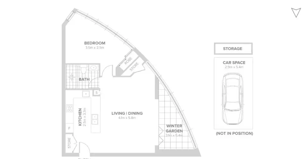 1210/2 Waterways Street, Wentworth Point Leased by Chidiac Realty - floorplan