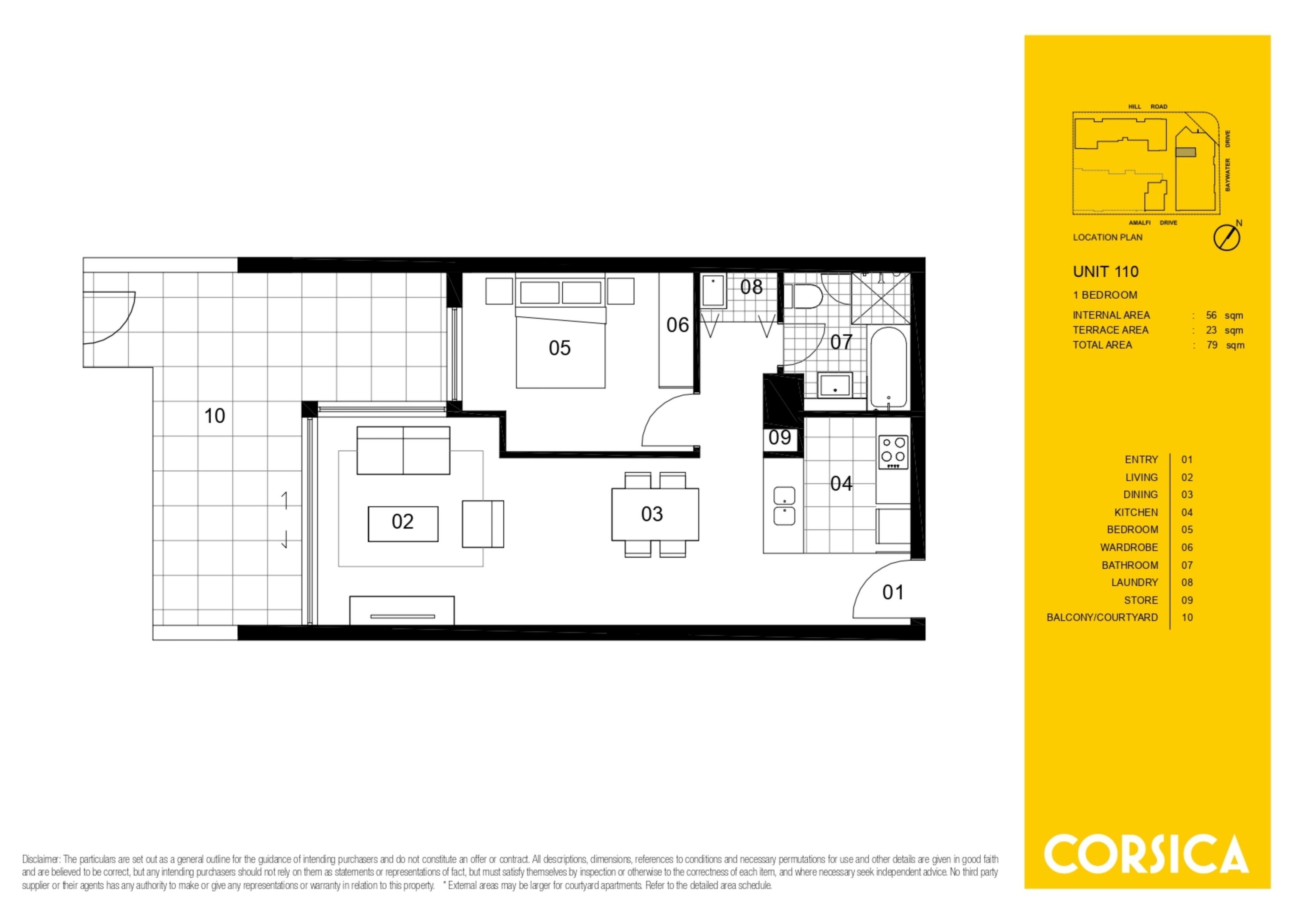 110/4 Baywater Drive, Wentworth Point Leased by Chidiac Realty - floorplan