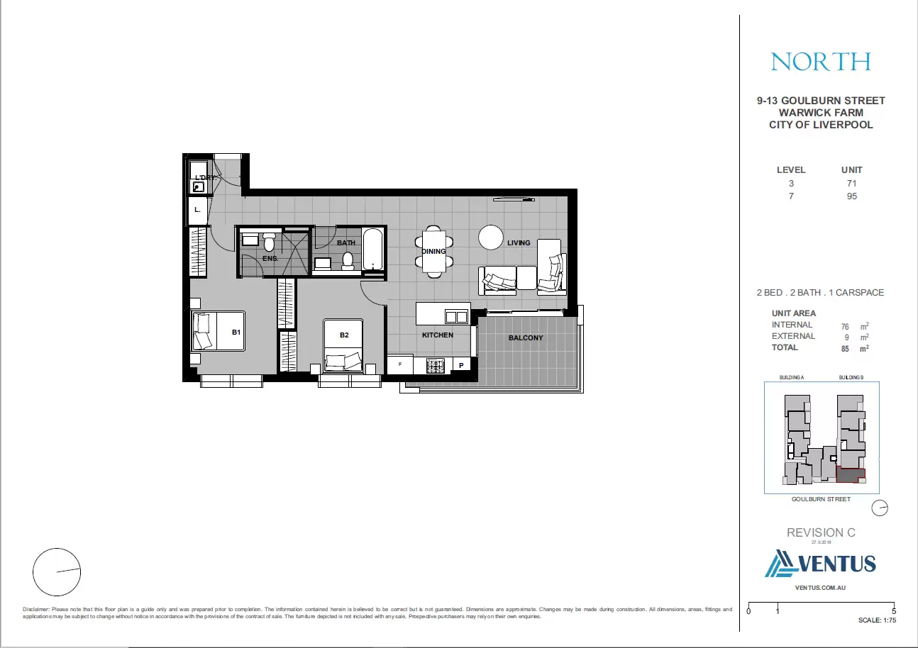 95/9-13 Goulburn Street, Warwick Farm Leased by Chidiac Realty - floorplan