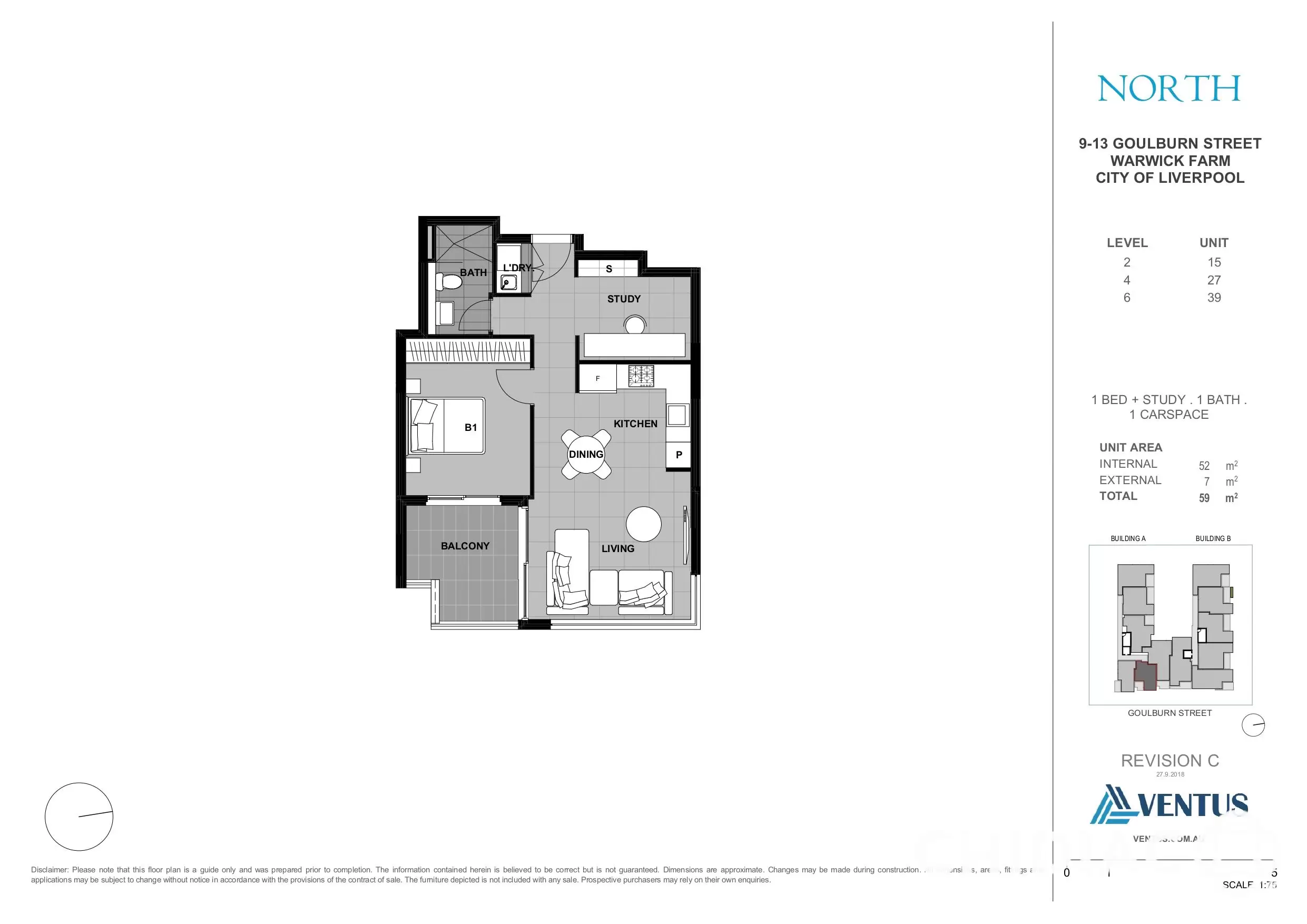 15/9-13 Goulburn Street, Warwick Farm Leased by Chidiac Realty - floorplan