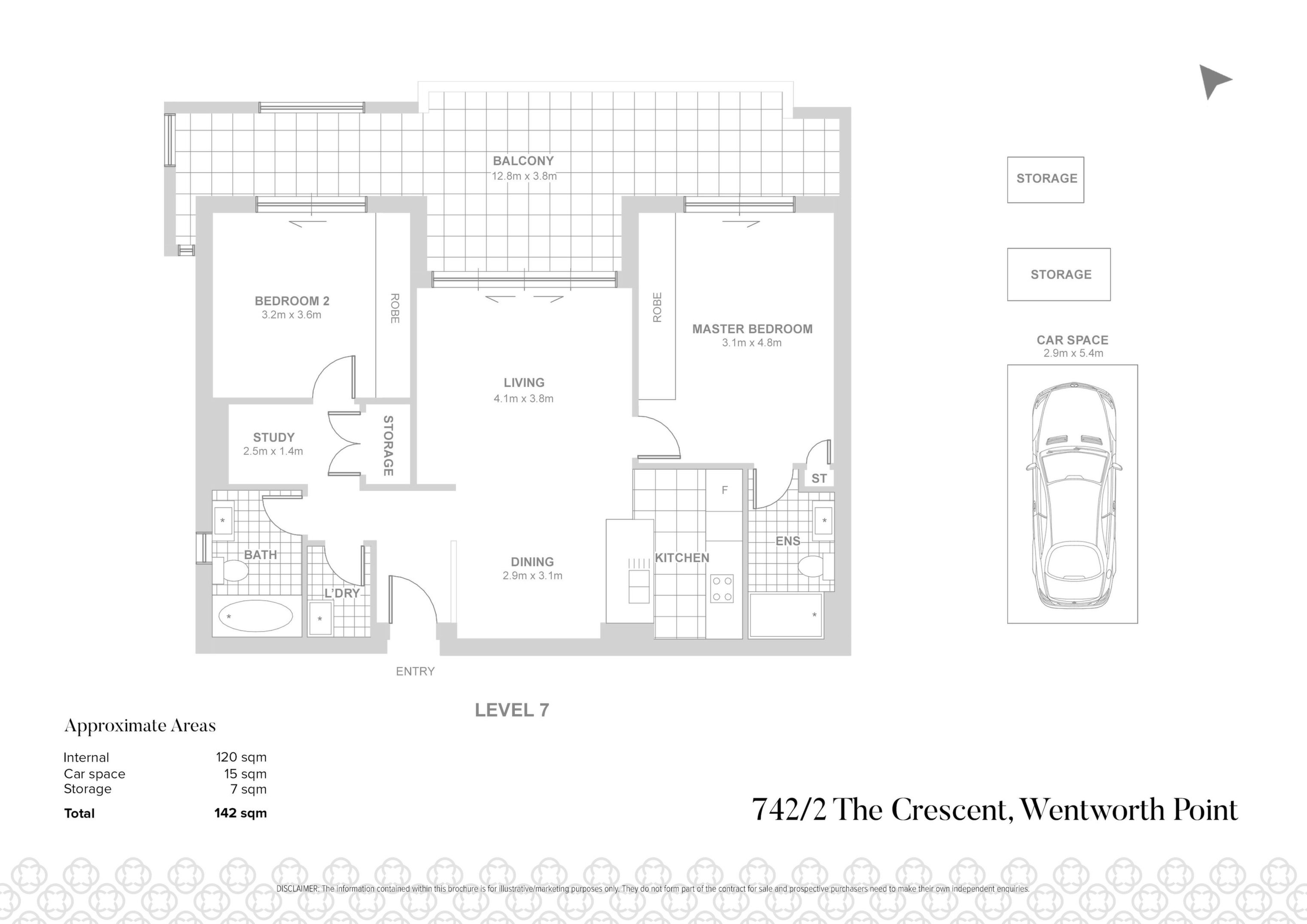 742/2 The Crescent, Wentworth Point Sold by Chidiac Realty - floorplan
