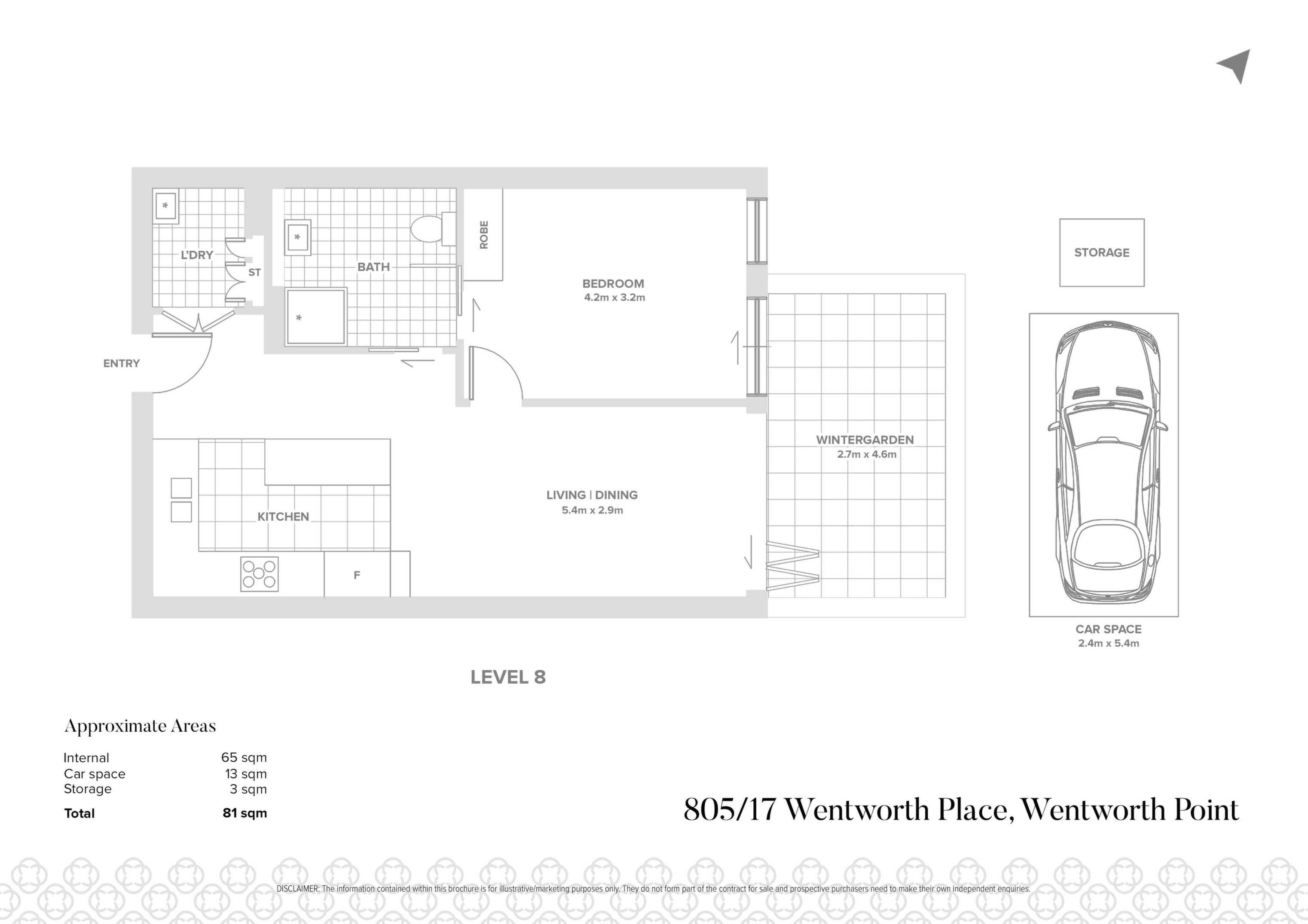 805/17 Wentworth Place, Wentworth Point Sold by Chidiac Realty - floorplan