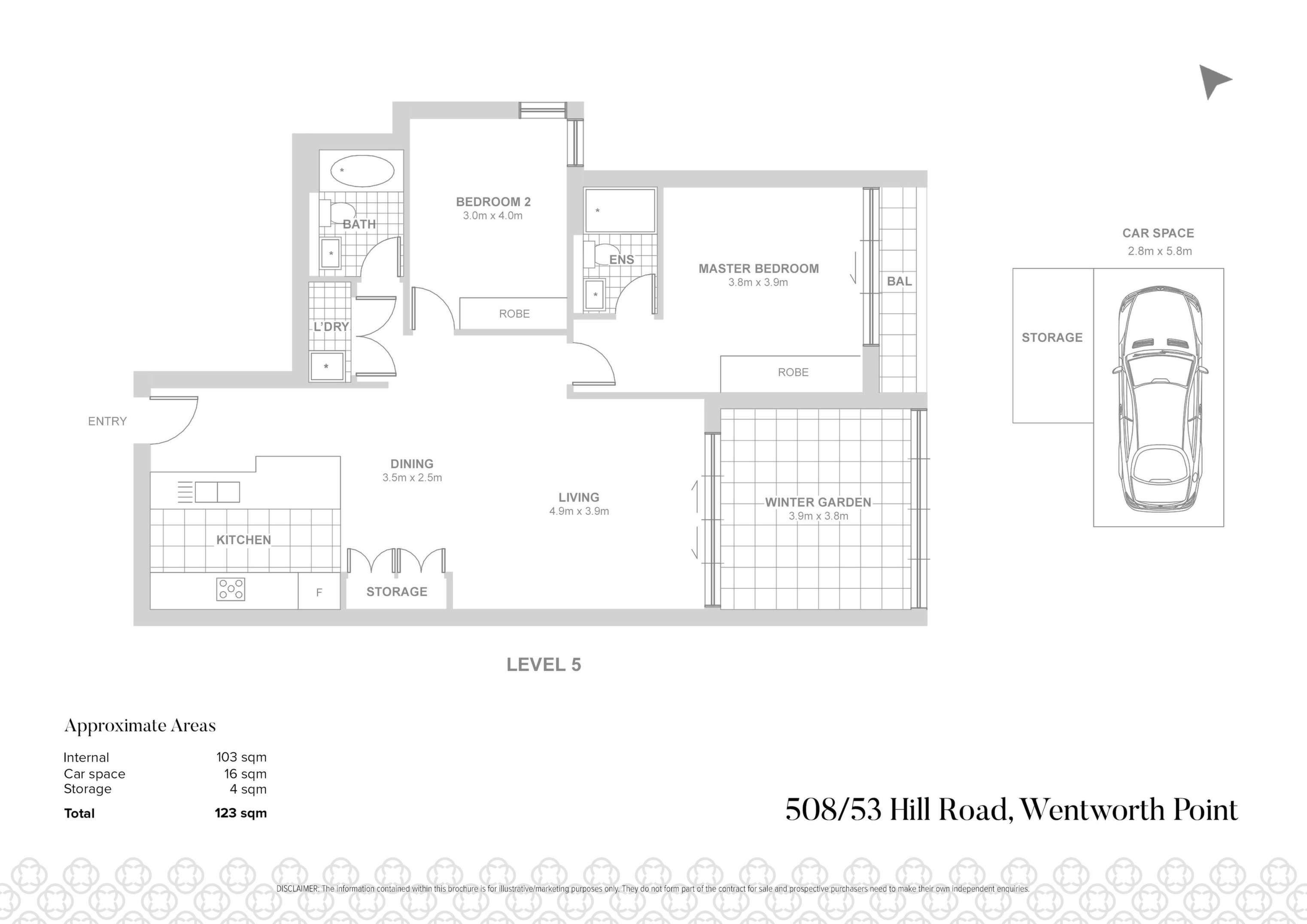 508/53 Hill Road, Wentworth Point Sold by Chidiac Realty - floorplan