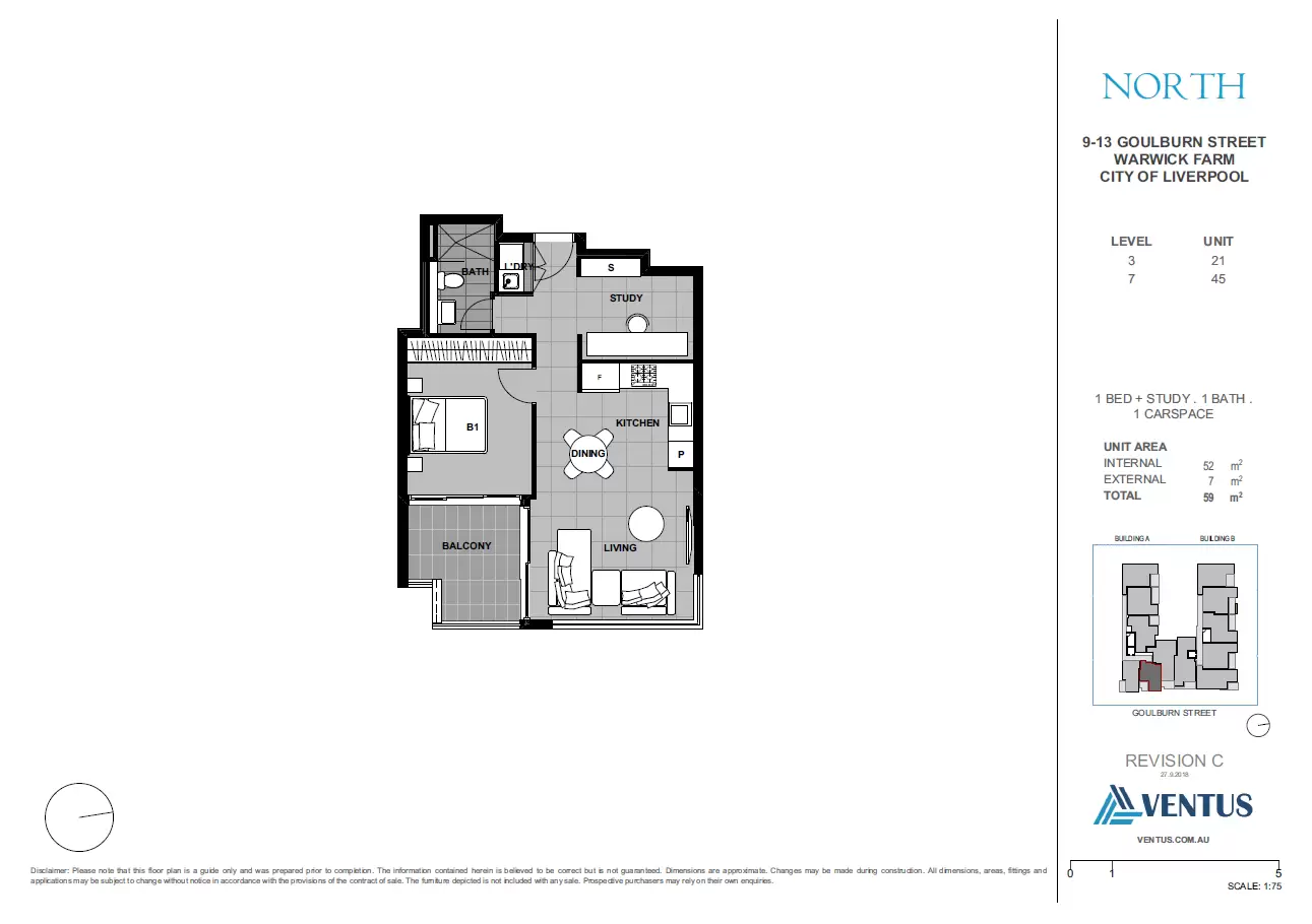 45/9-13 Goulburn Street, Warwick Farm Leased by Chidiac Realty - floorplan