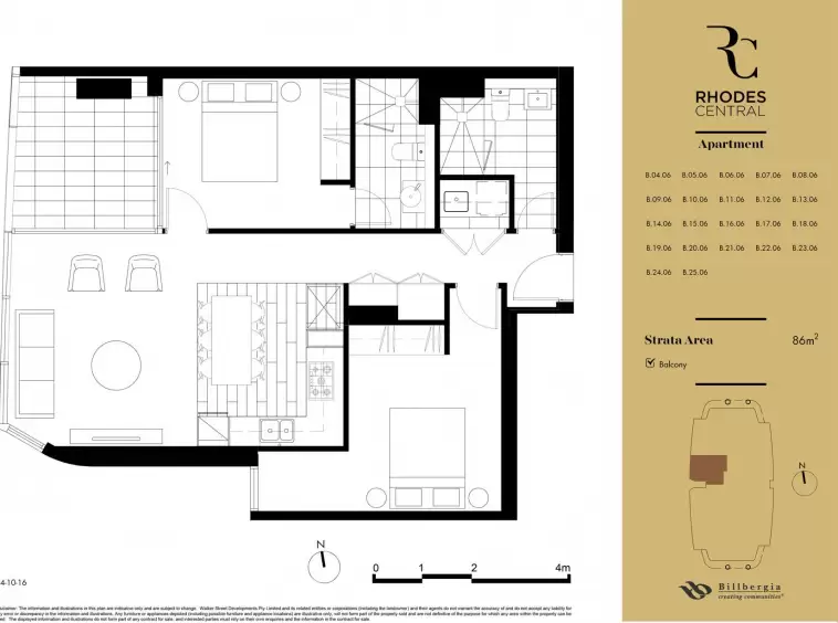 1605/21 Marquet St, Rhodes Leased by Chidiac Realty - floorplan