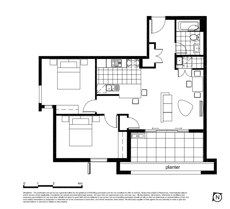 606/7 Waterways Street, Wentworth Point Leased by Chidiac Realty - floorplan