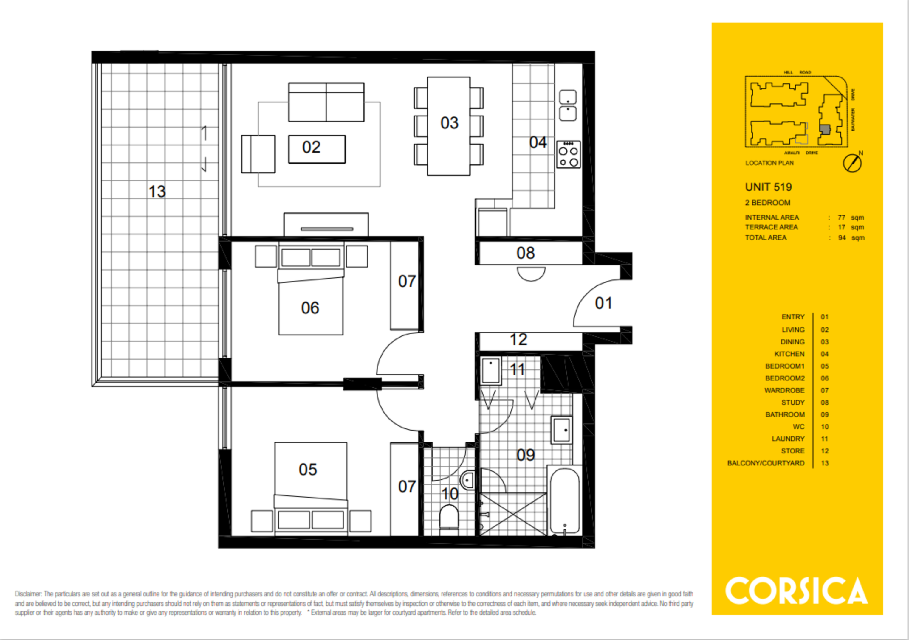 519/6 Baywater Drive, Wentworth Point Leased by Chidiac Realty - floorplan