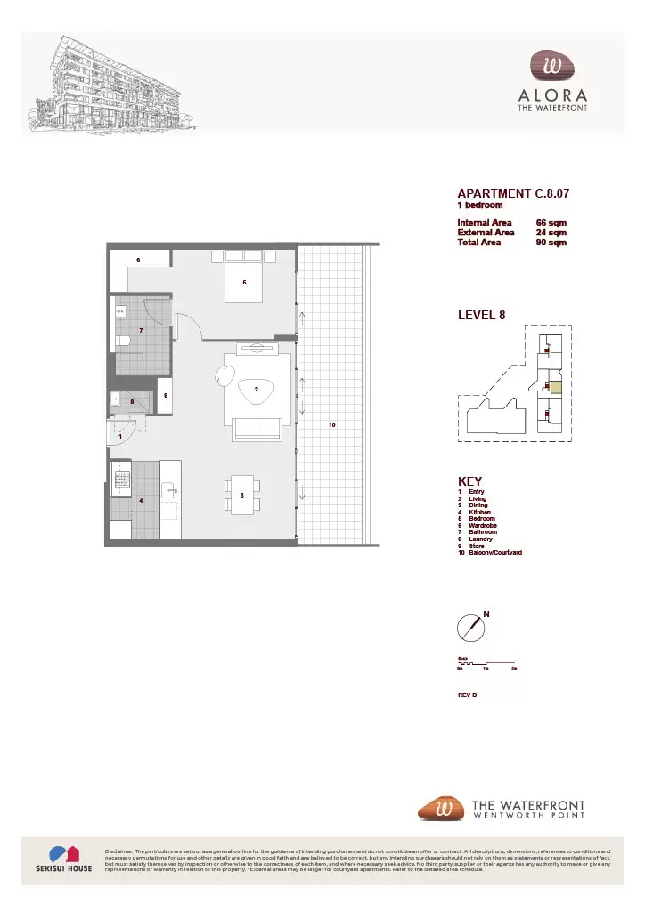 807/12 Nuvolari Place, Wentworth Point Leased by Chidiac Realty - floorplan