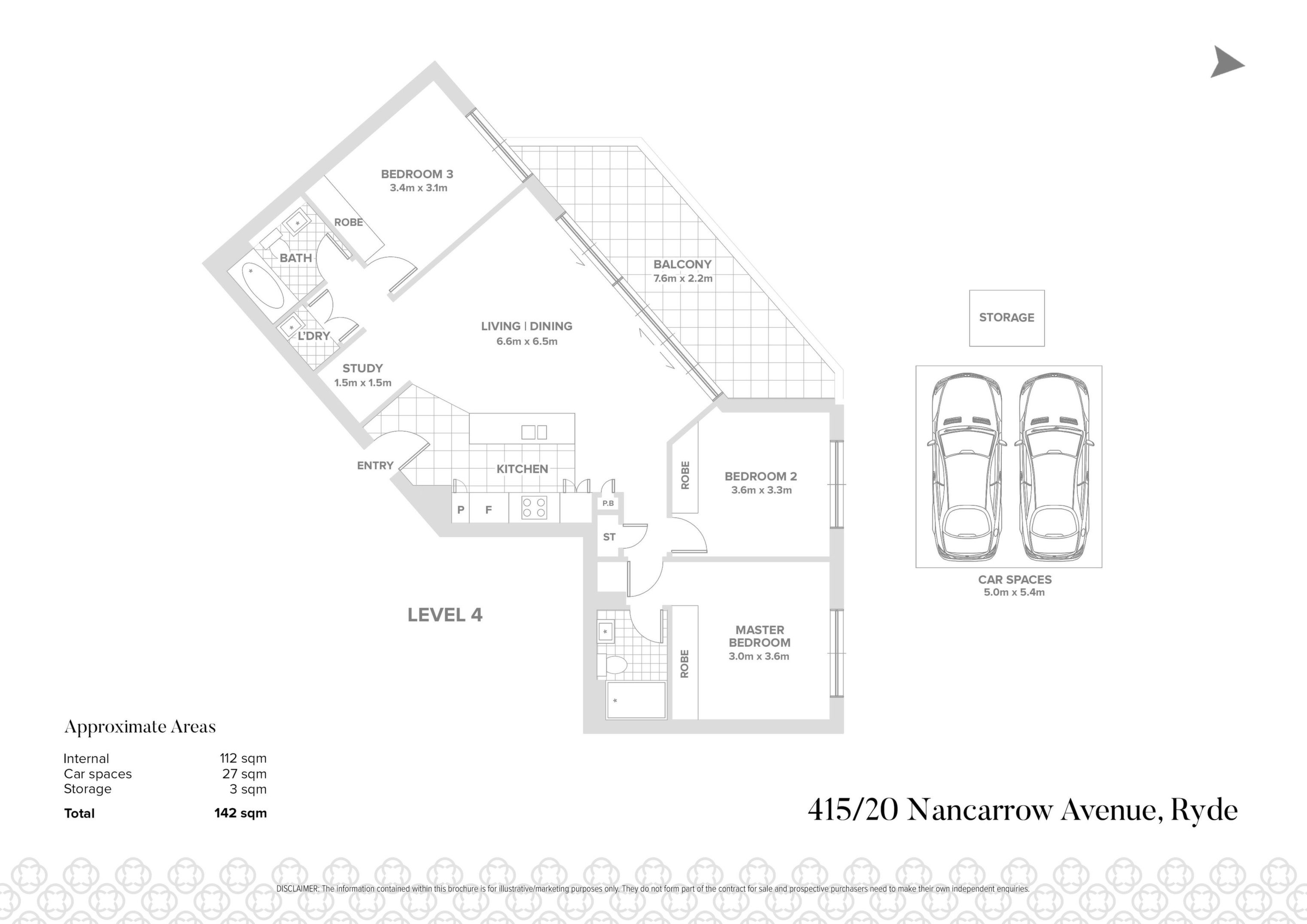 415/20 Nancarrow Avenue, Ryde Sold by Chidiac Realty - floorplan