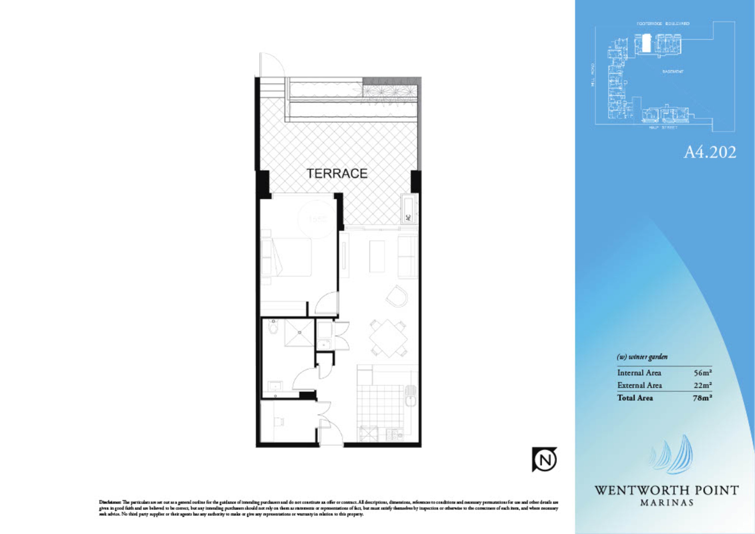 202/4 Footbridge Boulevard, Wentworth Point Leased by Chidiac Realty - floorplan