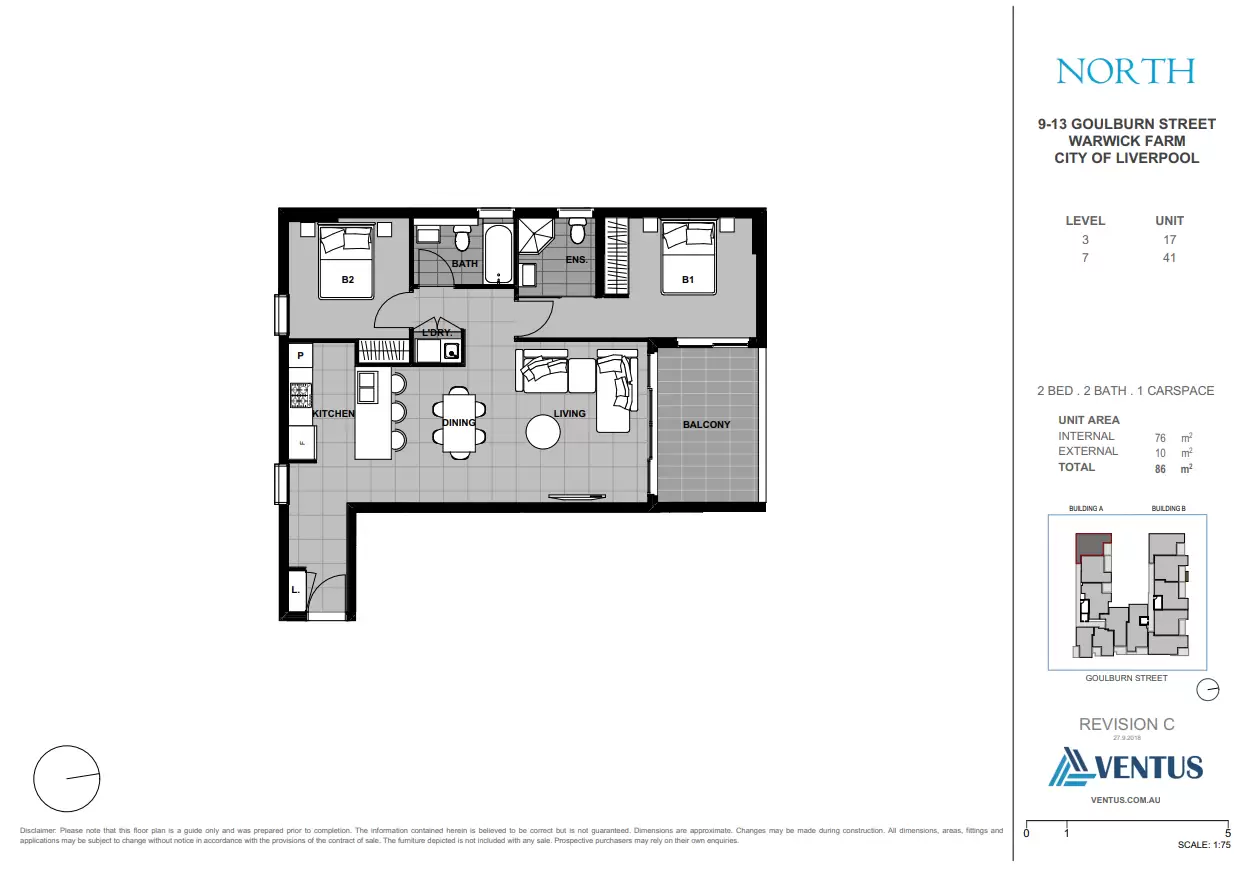 17/9-13 Goulburn Street, Warwick Farm Leased by Chidiac Realty - floorplan