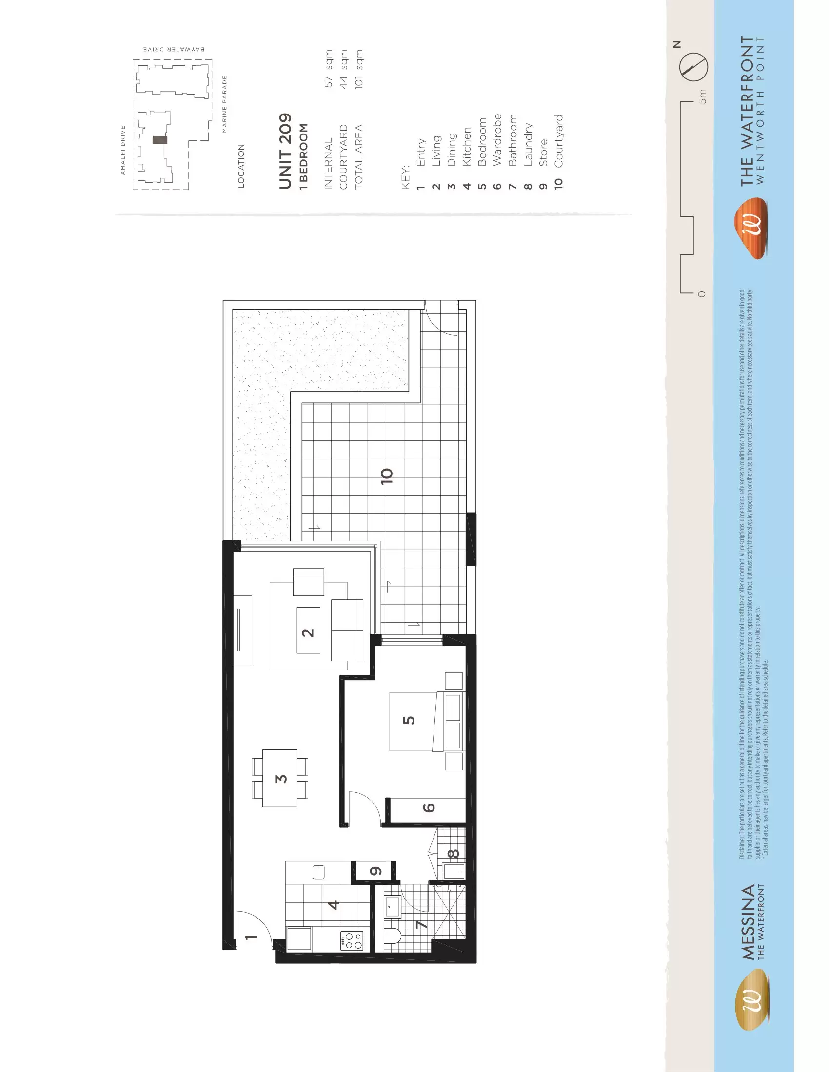 209/48 Amalfi Drive, Wentworth Point Leased by Chidiac Realty - floorplan