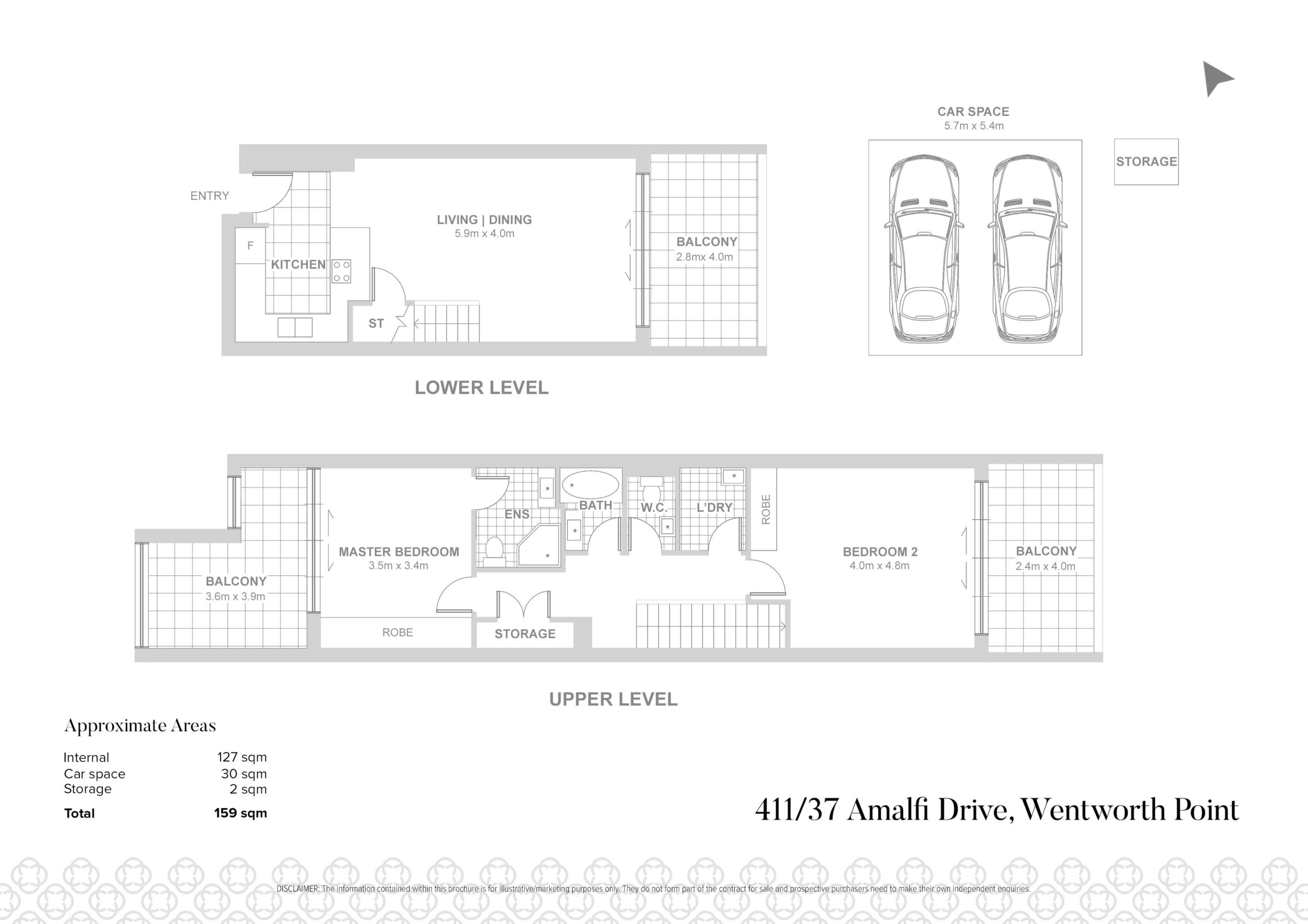 411/37 Amalfi Drive, Wentworth Point Sold by Chidiac Realty - floorplan