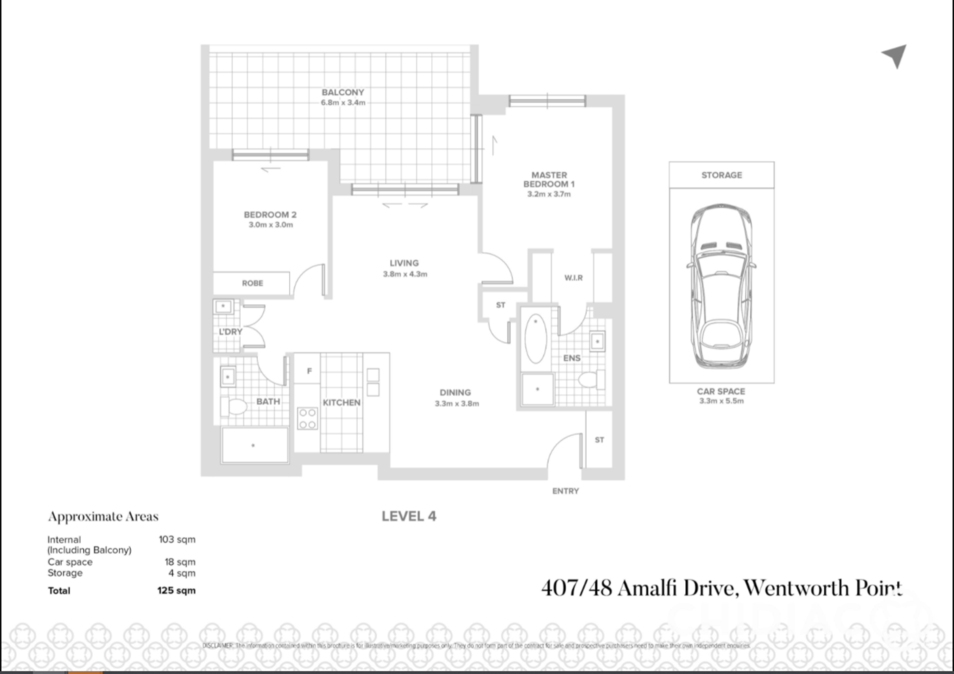 407/48 Amalfi Drive, Wentworth Point Leased by Chidiac Realty - floorplan