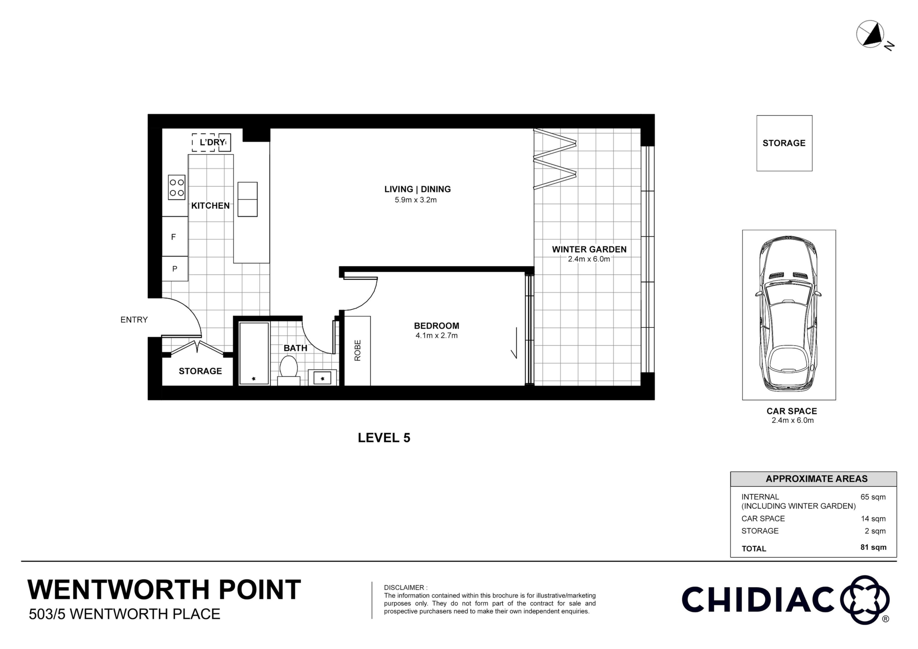 503/5 Wentworth Place, Wentworth Point Sold by Chidiac Realty - floorplan