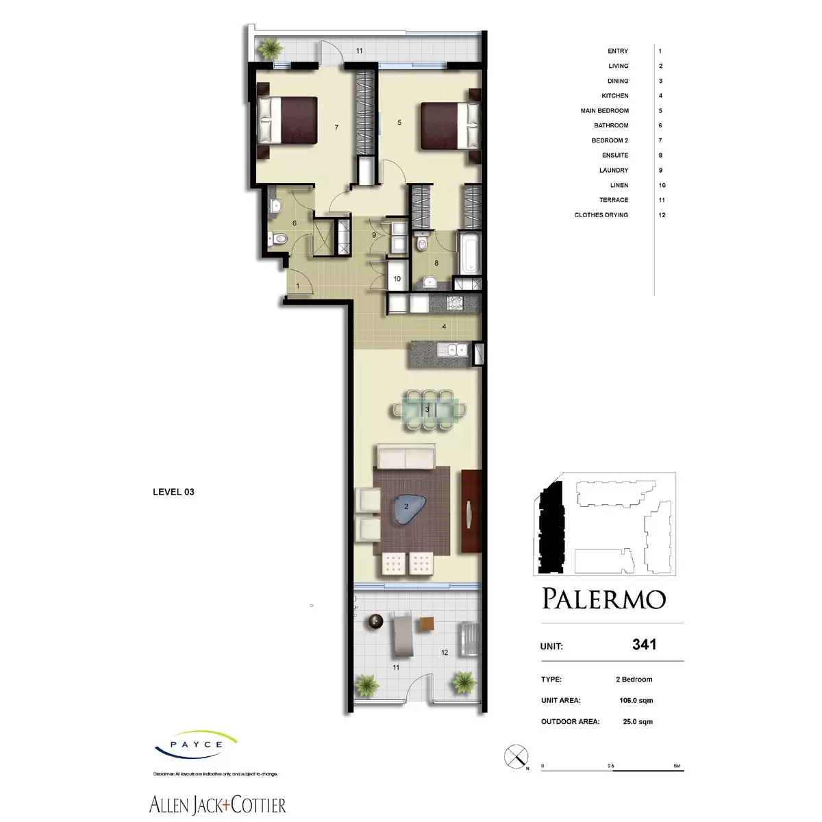 341/7 Baywater Drive, Wentworth Point Leased by Chidiac Realty - floorplan