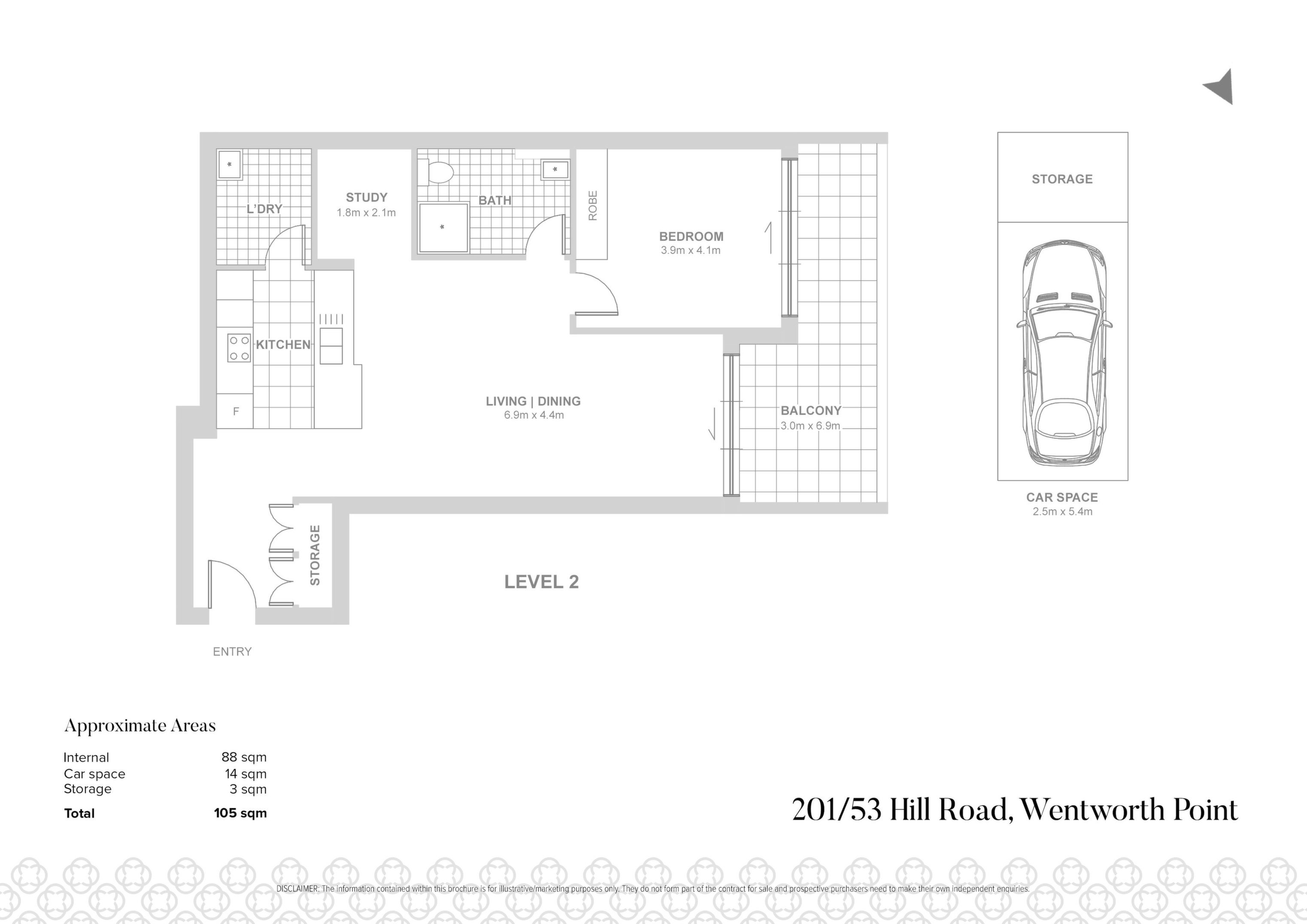201/53 Hill Road, Wentworth Point Sold by Chidiac Realty - floorplan