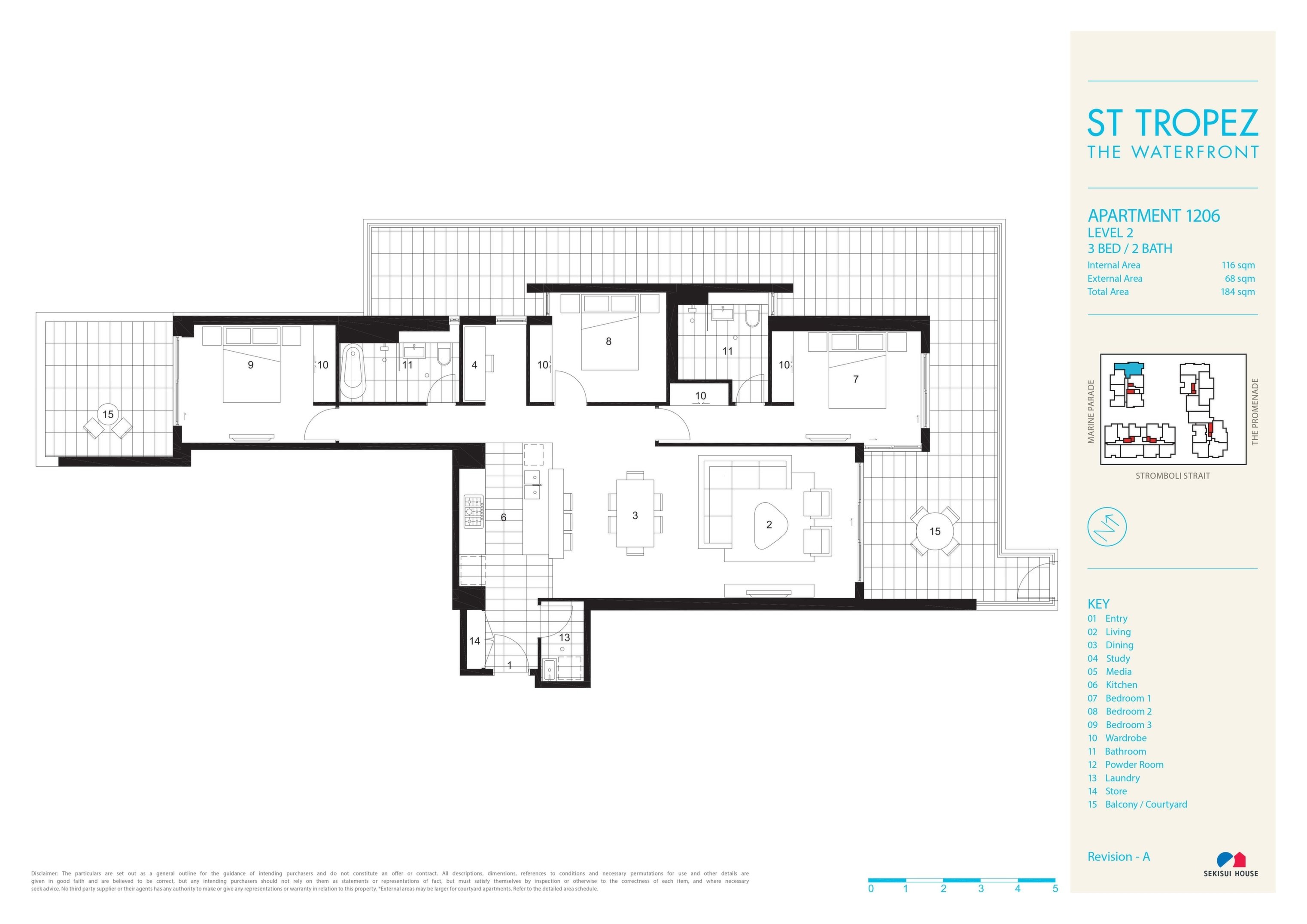 206/8 Marine Parade, Wentworth Point Leased by Chidiac Realty - floorplan